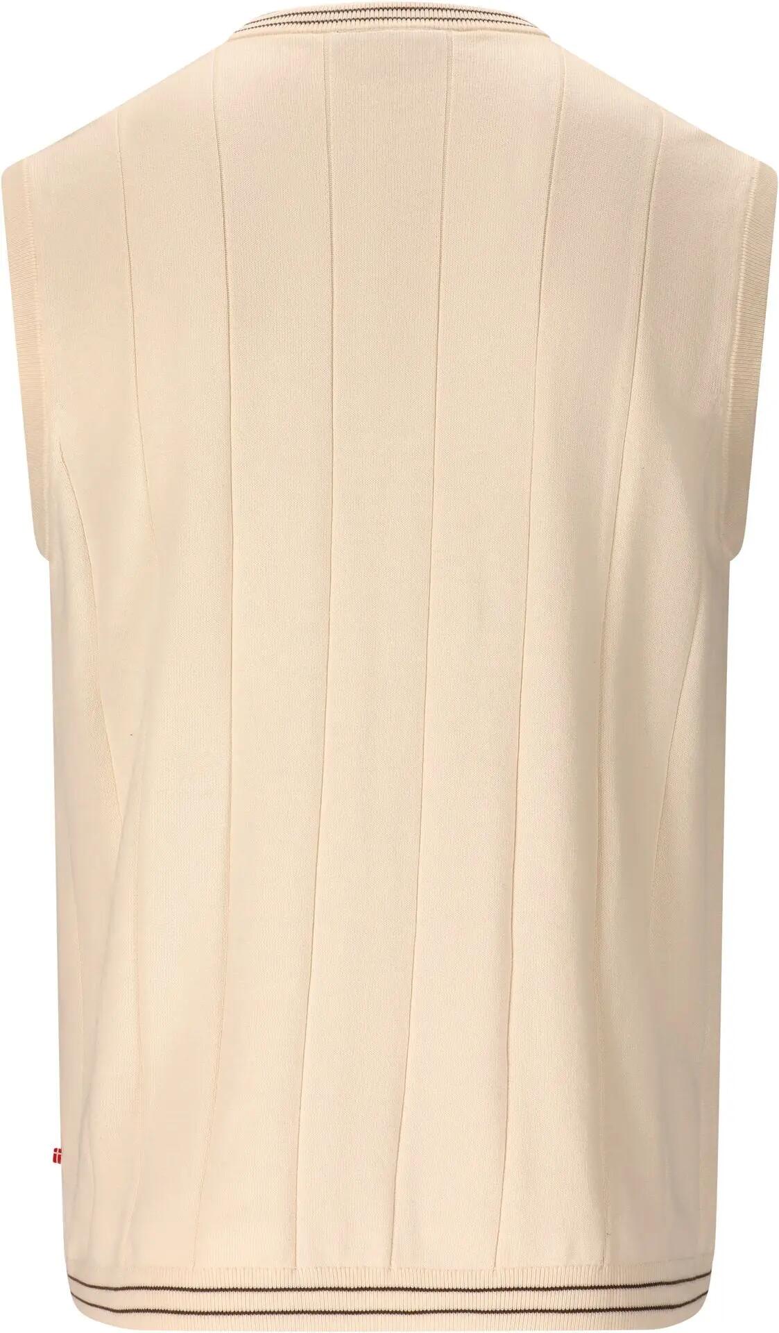 FZ PR2614 M Gebreide herenbodywarmer van katoen – 1145 Whisper White 3/7
