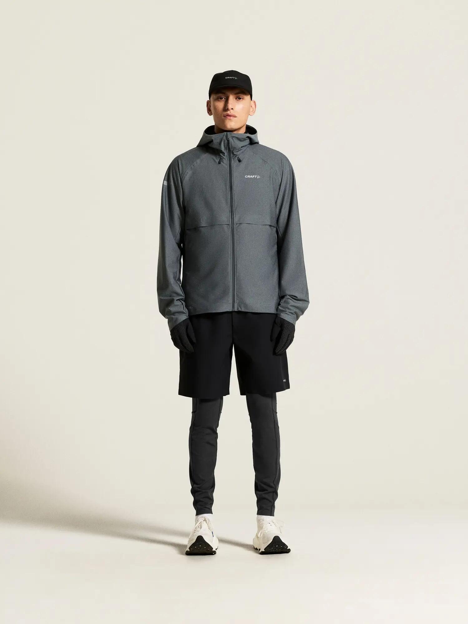 craft PRO Hydro Jacket 3 M – Waterdichte high-performance hardloopjas – 6/7