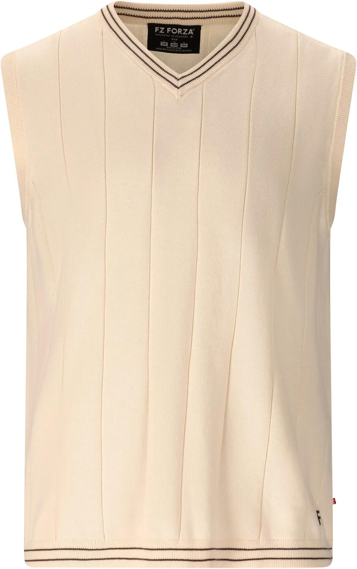 FZ PR2614 M Gebreide herenbodywarmer van katoen – 1145 Whisper White 2/7