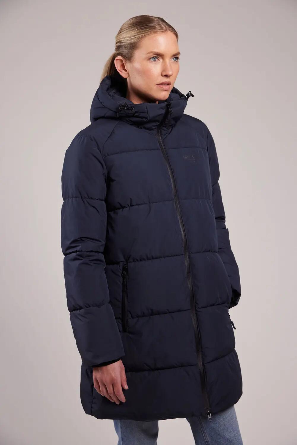 sebago Marie Puffer Coat – Veste matelassée NAVY imperméable 4/5