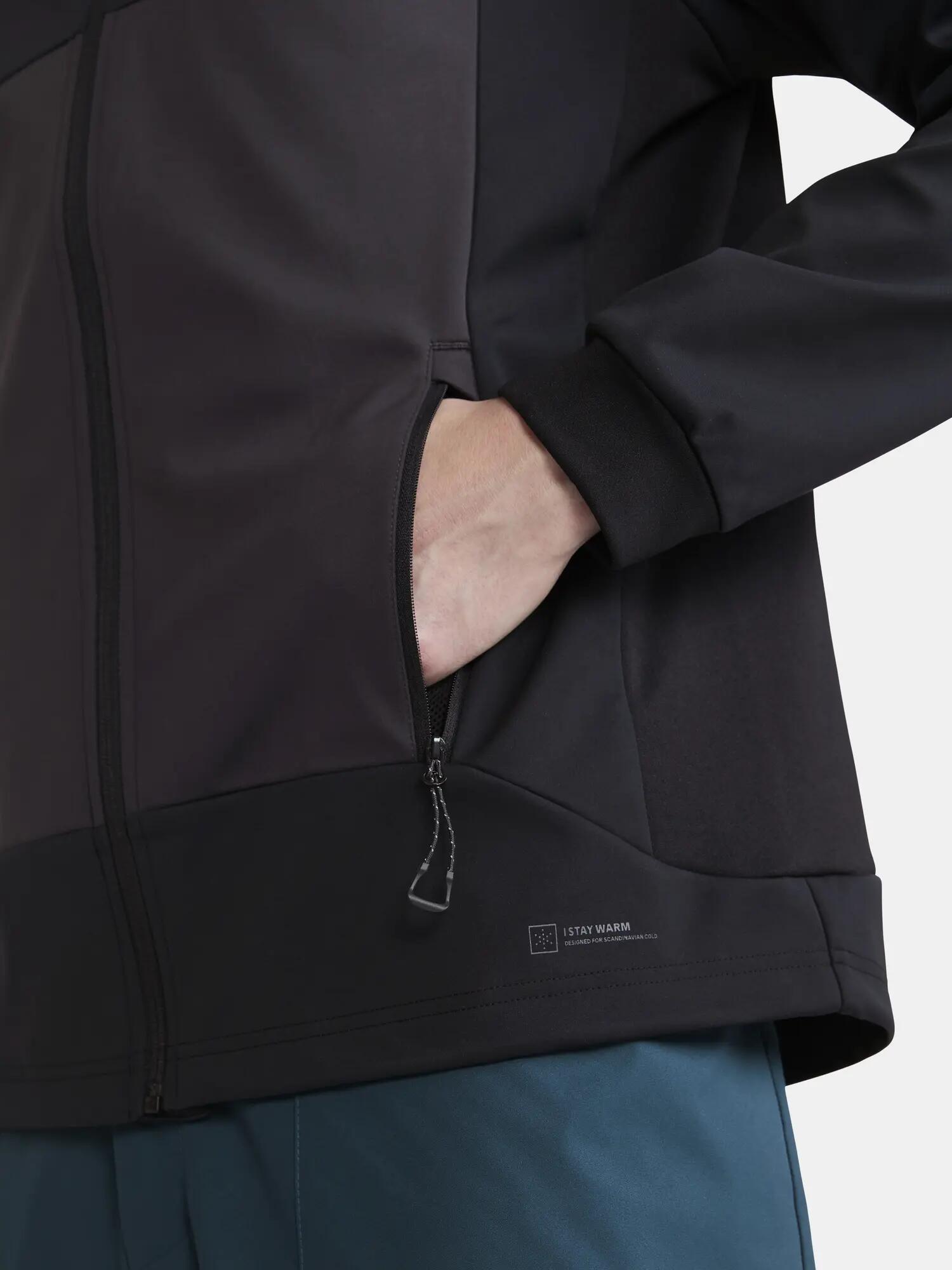 craft Core Backcountry Hood Jacket M - wind- en waterdicht – Black-Slate 5/7