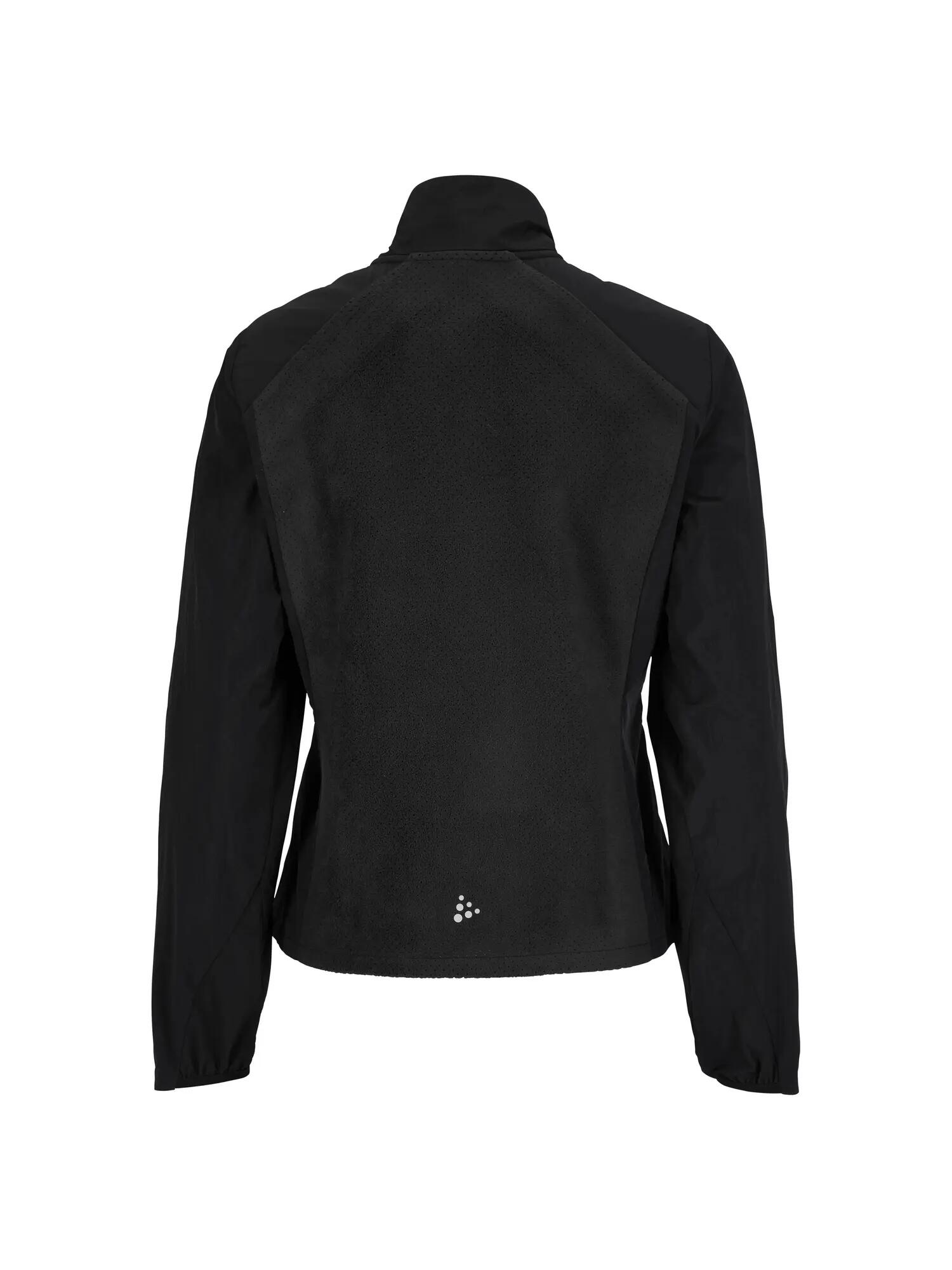 craft Fleece Jersey Jacket W – Fleecejacke mit winddichten Ärmeln – Black 2/7