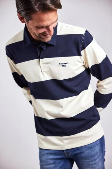 sebago Gabe Rugger - Polo homme en coton - NAVY