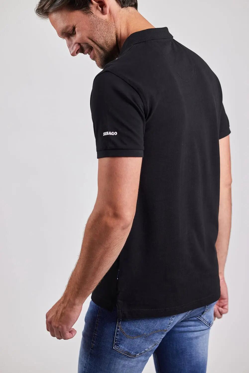 sebago Philson Polo Pique schwarz – BLACK 3/3