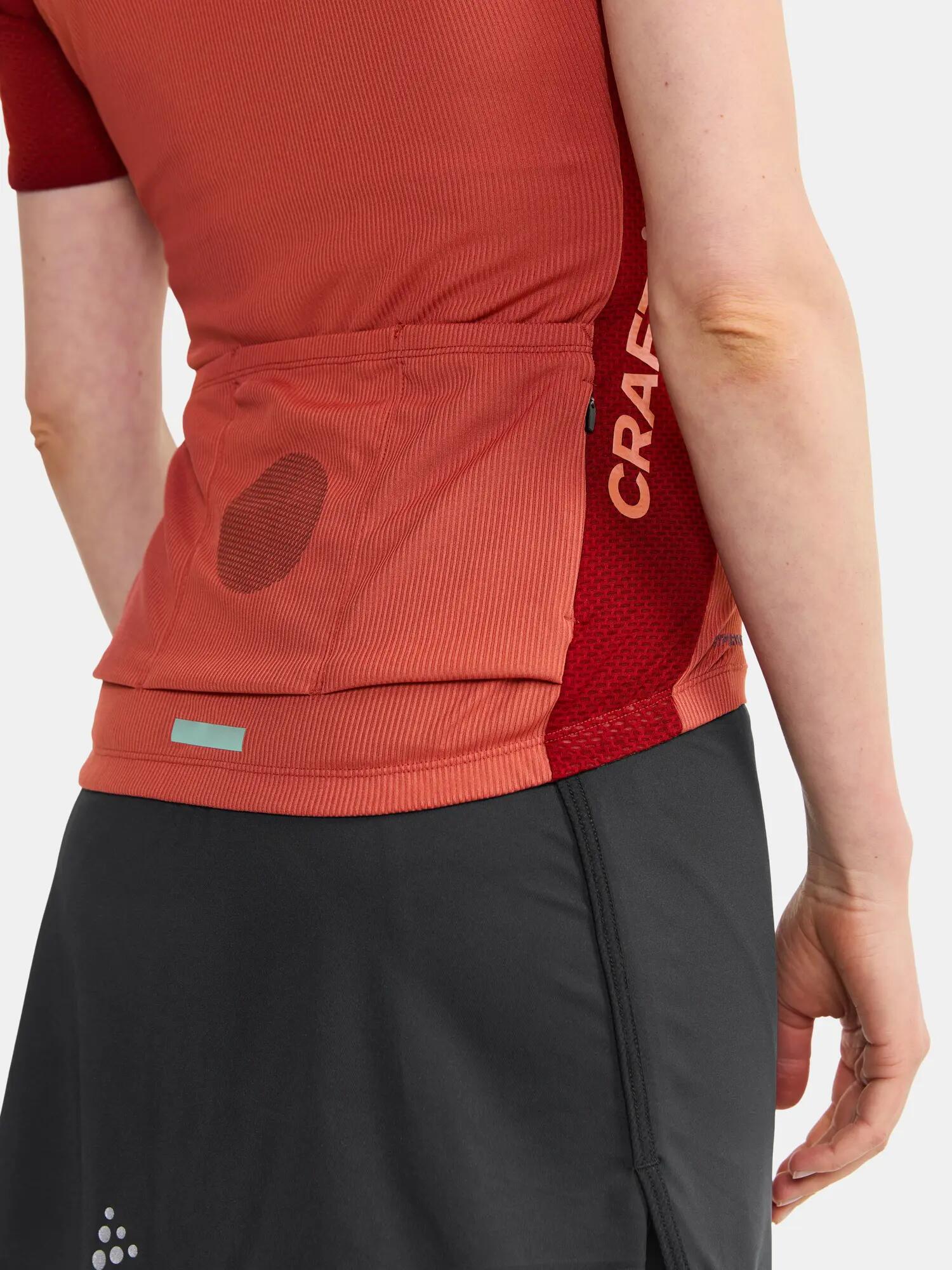 craft Endur Jersey W – Atmungsaktives Radtrikot aus recyceltem Polyester – 3/6