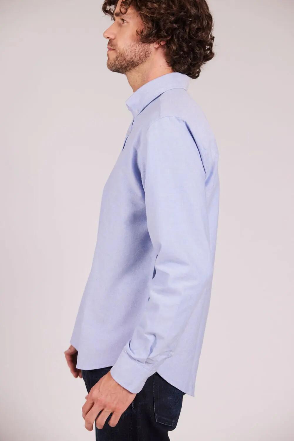 sebago Oxford Button Down Shirt blau – BLUE 3/6