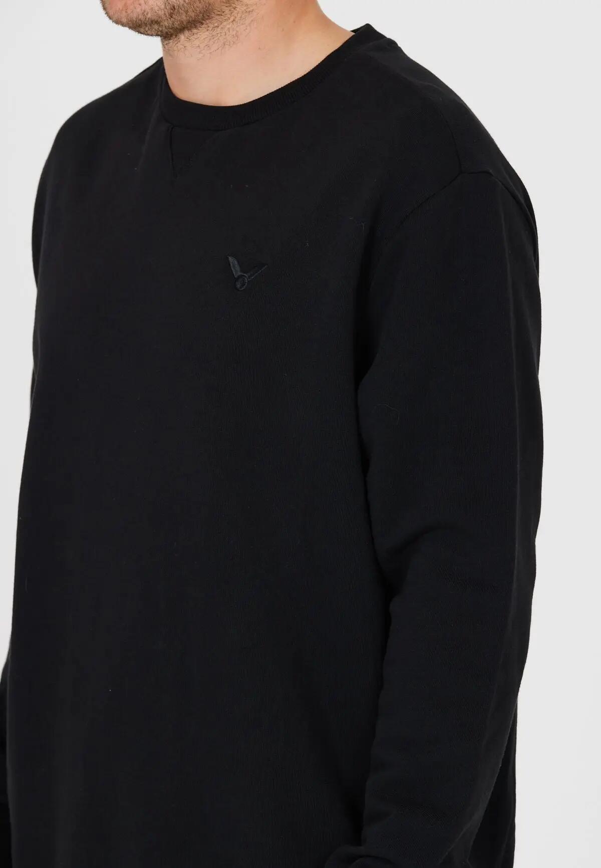 victor Sweatshirt Kamde M Crew Neck en 100% coton – 1001 Black 3/7