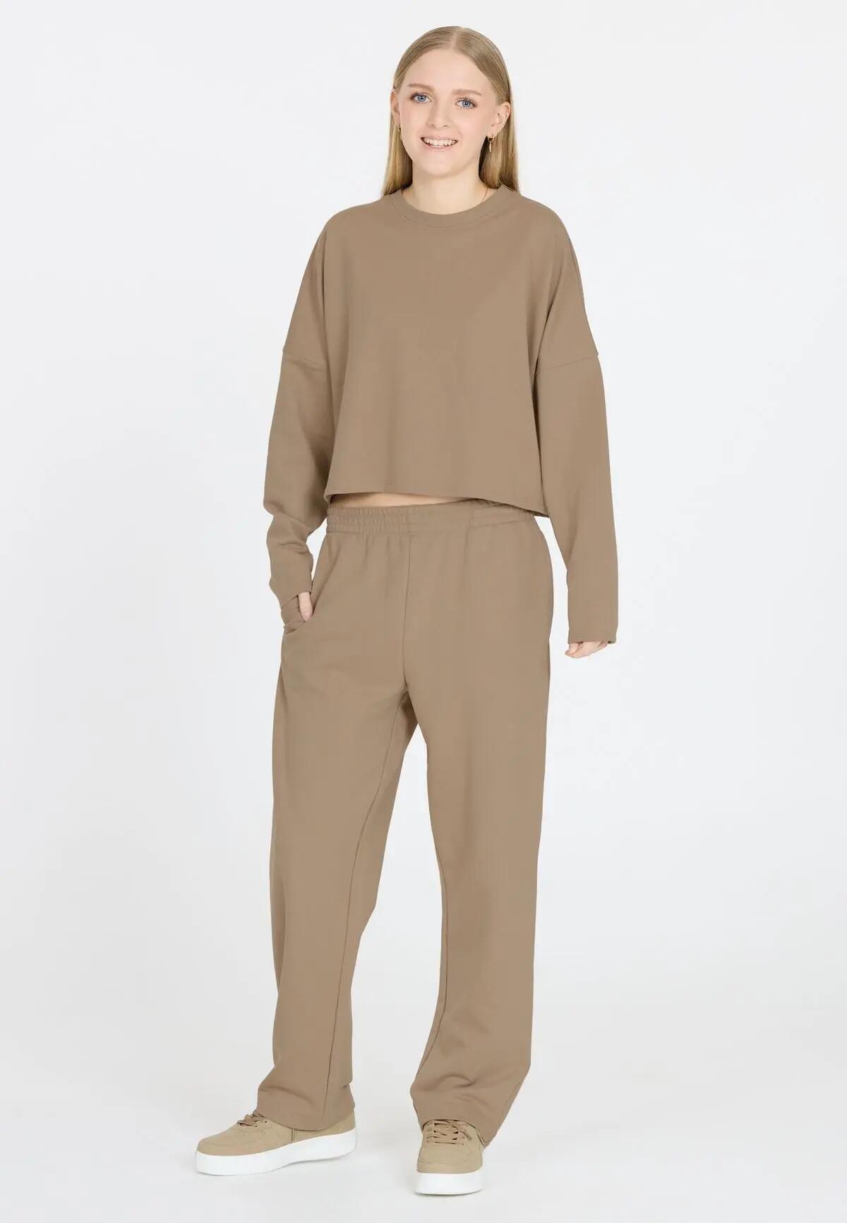 endurance Clairen G Wide Leg Calças Sweat Criança — perna larga – 1193 Roasted 5/7