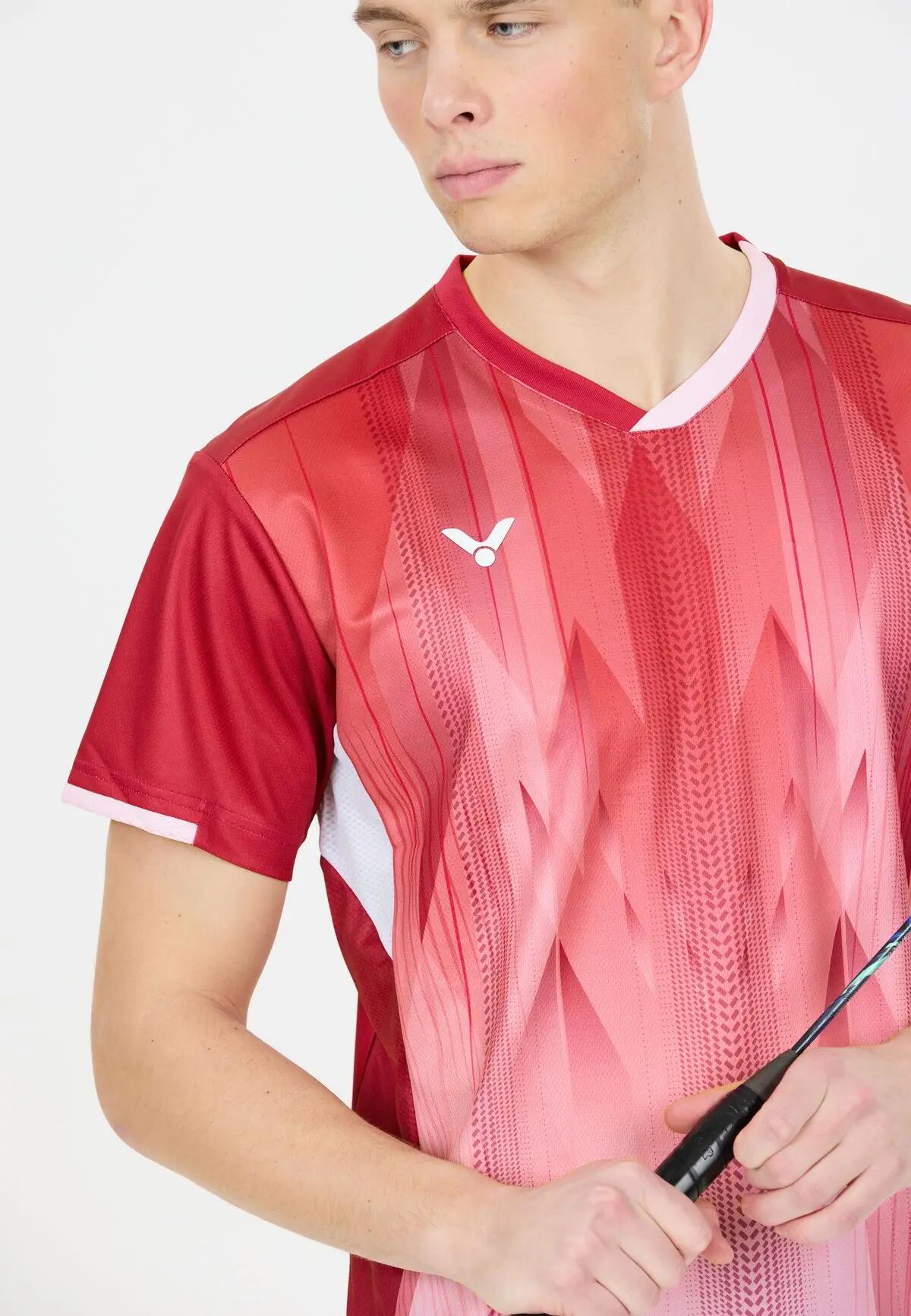 victor T-shirt T-60002TD M en 88% polyester 12% élasthanne – 4999D Red (D) 5/7