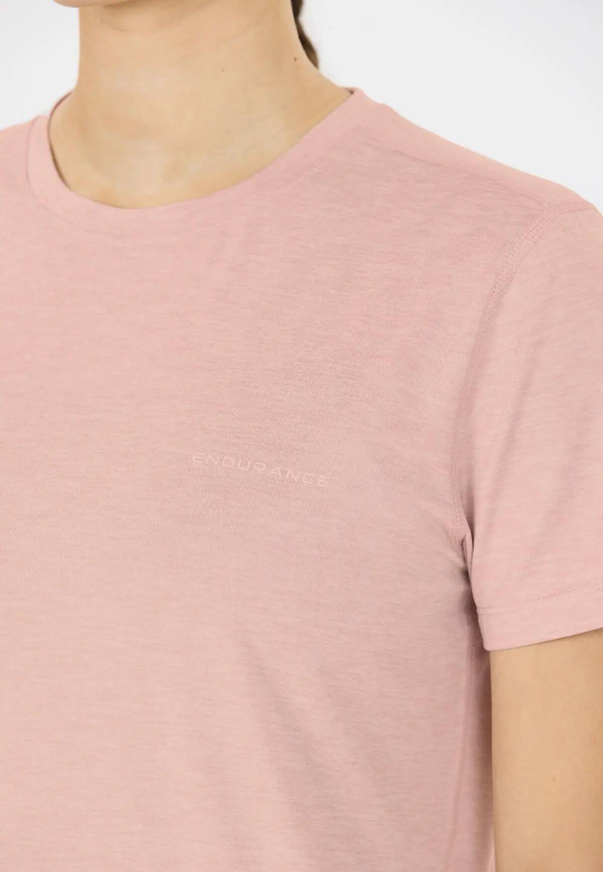 endurance T-Shirt Alvaly W Melange S/S – Violet Ice, 90% Polyester – 4377 3/7