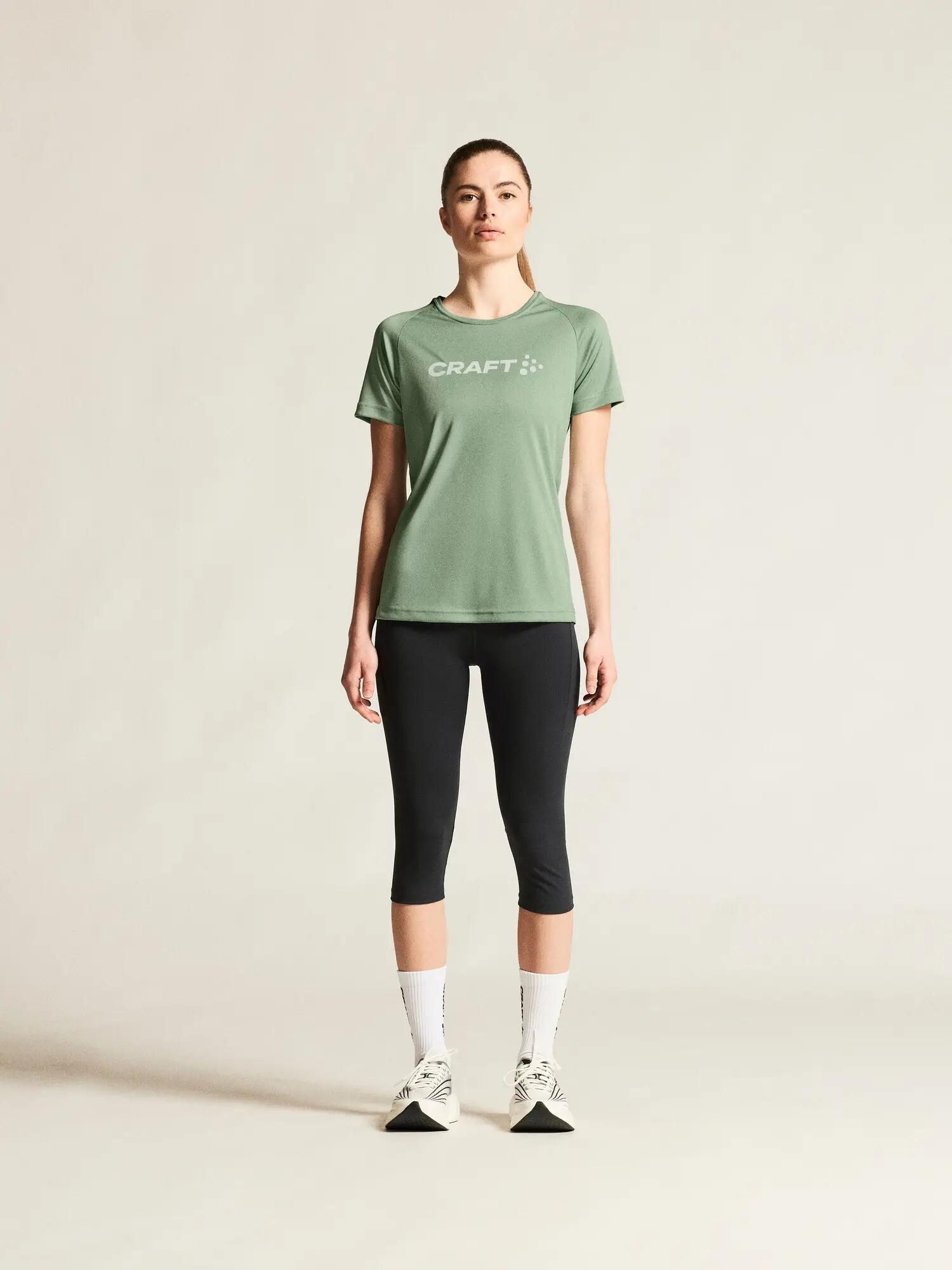 craft CORE Essence Logo Tee W aus recyceltem Polyester – Glacial 5/7