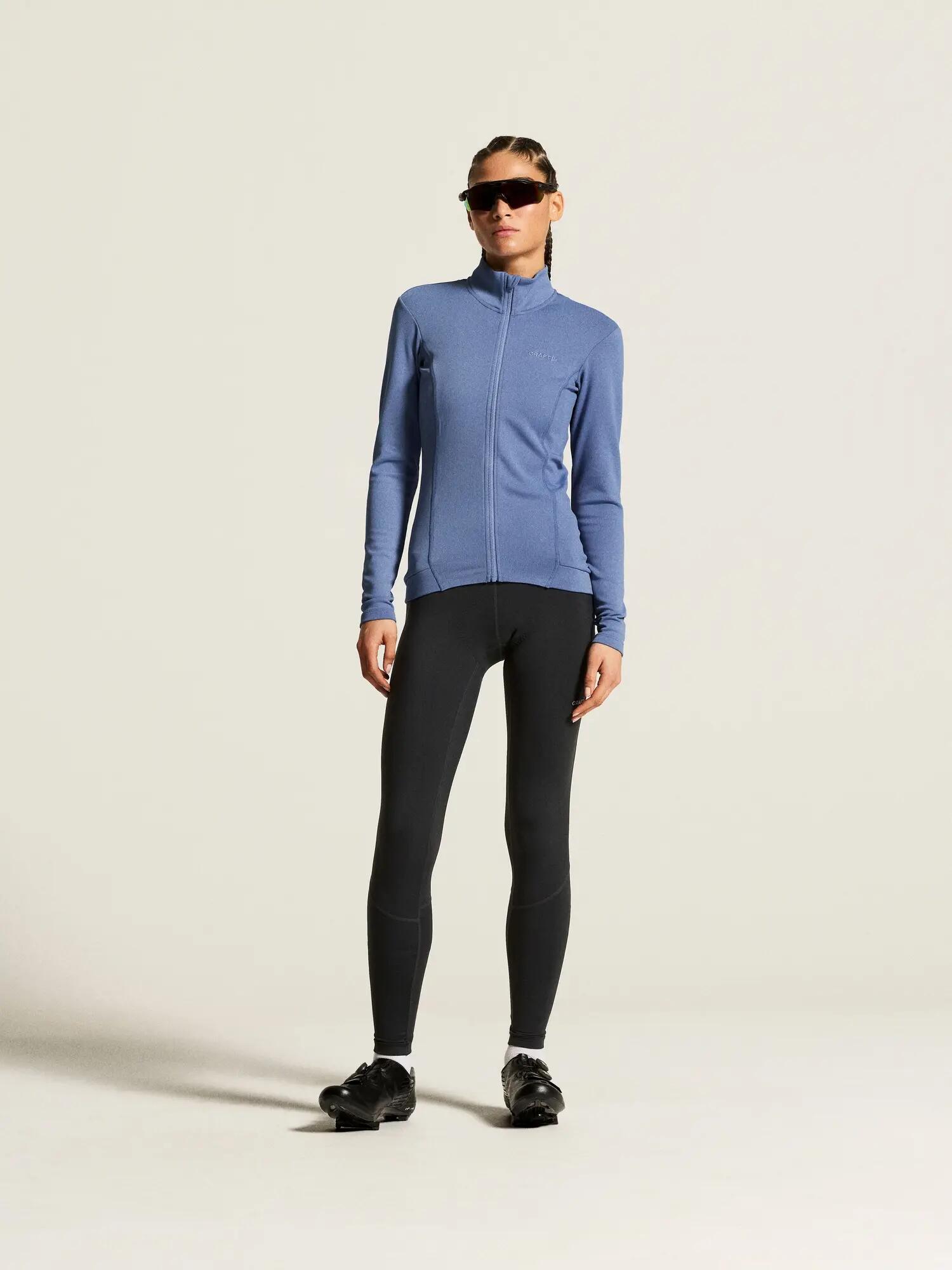 craft SubZ LS Jersey 2 W – Warmes Langarm-Radtrikot – Blue Bell 3/7