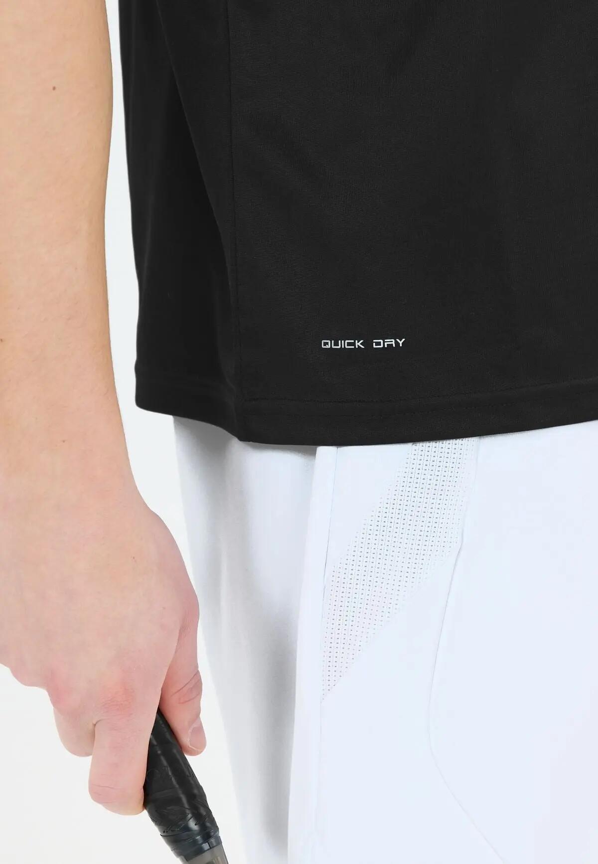 victor Herren T-Shirt Vernon Kurzarm Polyester – 1001 Black 6/7