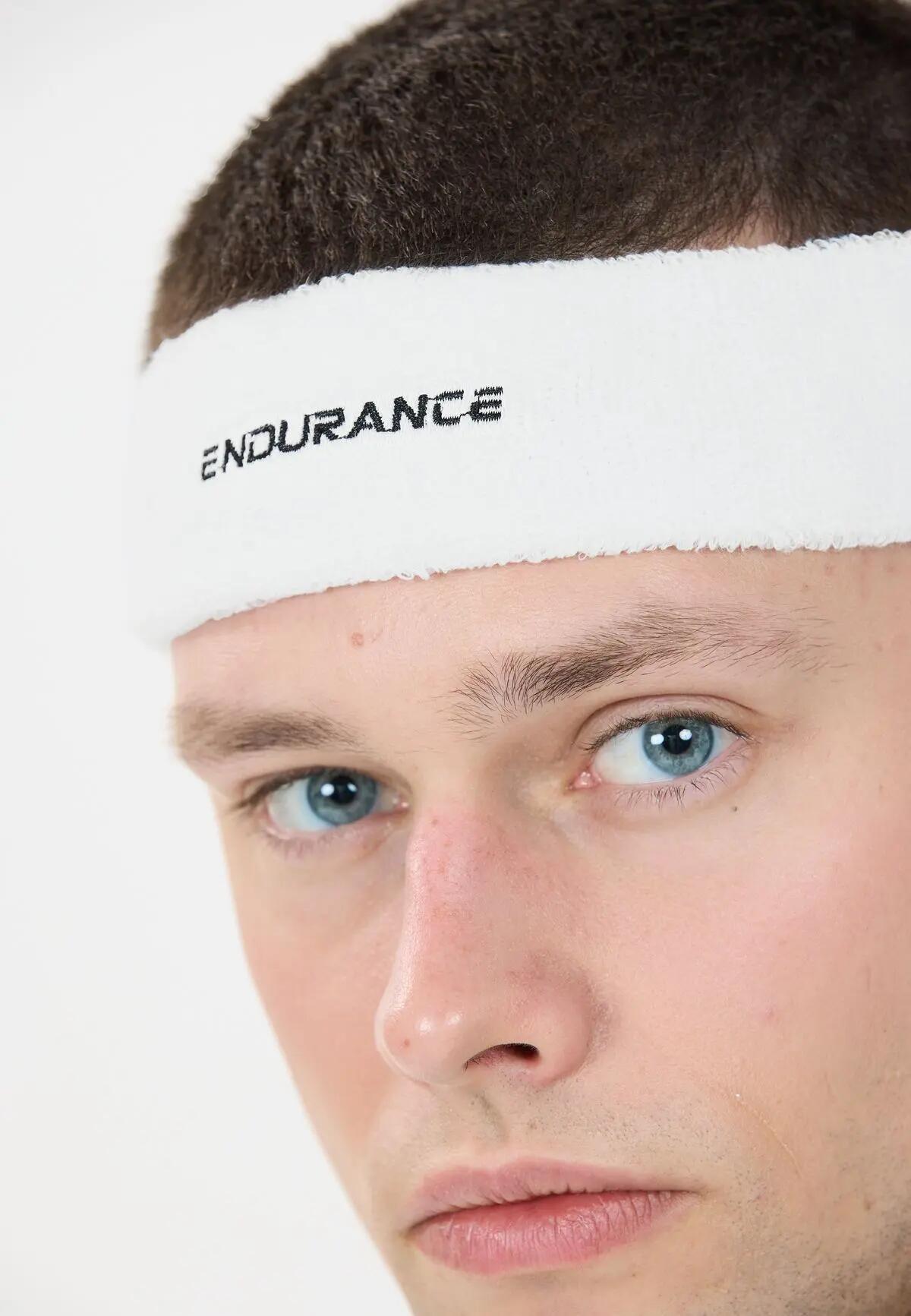endurance Bandeau Halligen Logo en coton blanc – 1002 White 2/7