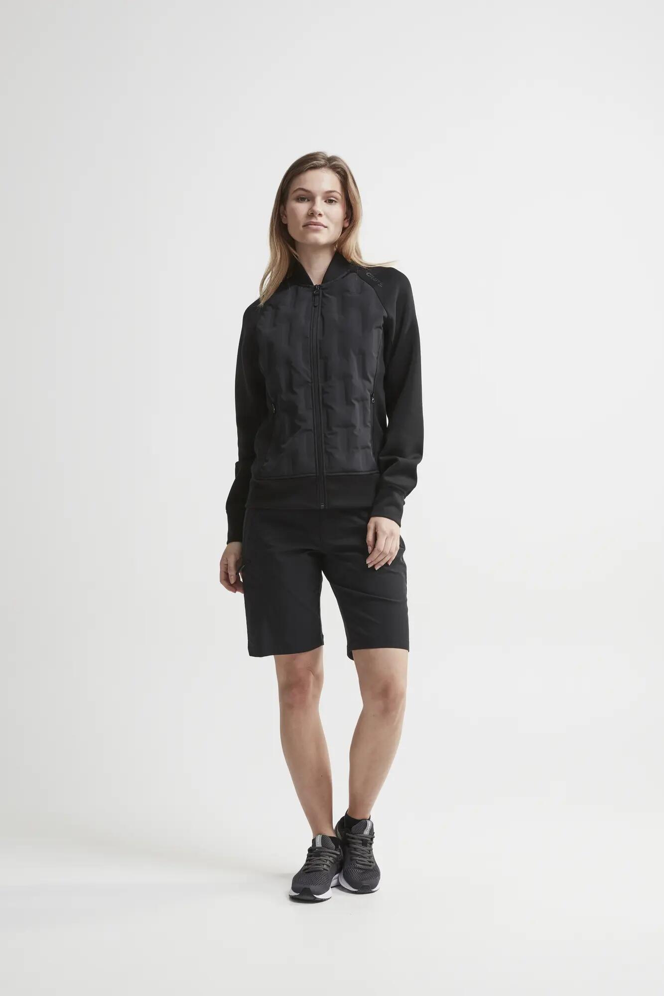 craft Hybrid Jacket W - Lichaam met donsvoering, rekbare fleece mouwen – BLACK 5/5