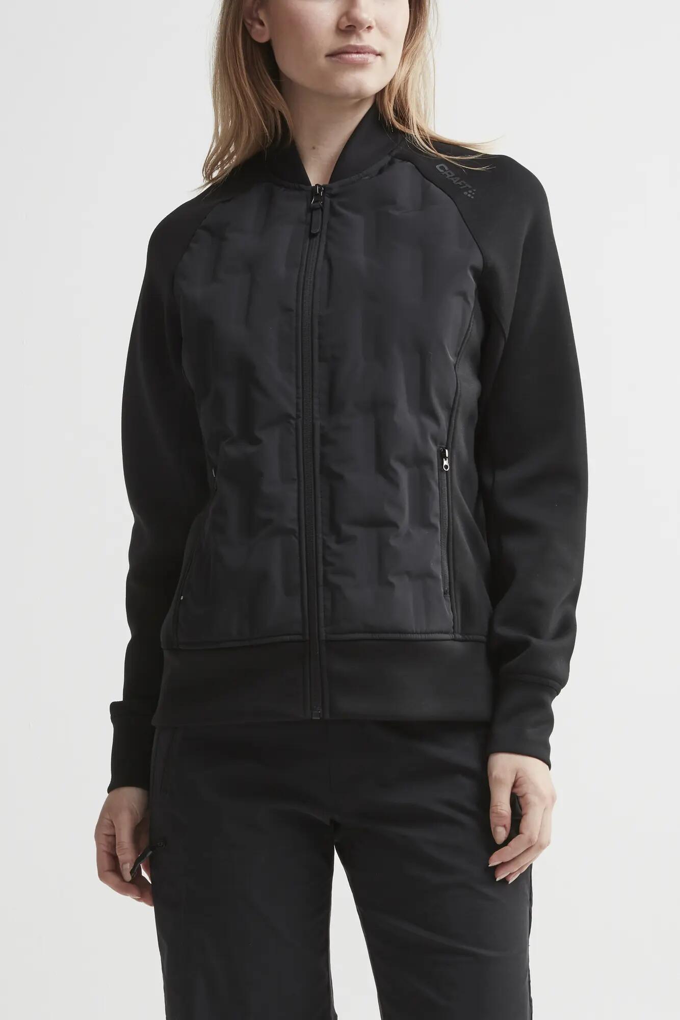 craft Hybrid Jacket W - Lichaam met donsvoering, rekbare fleece mouwen – BLACK 2/5