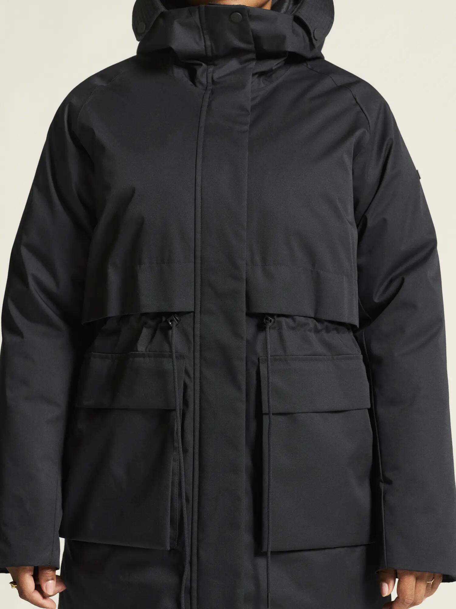 craft Urban Padded Parka W – warme, verstellbare Damenparka – Black 5/7