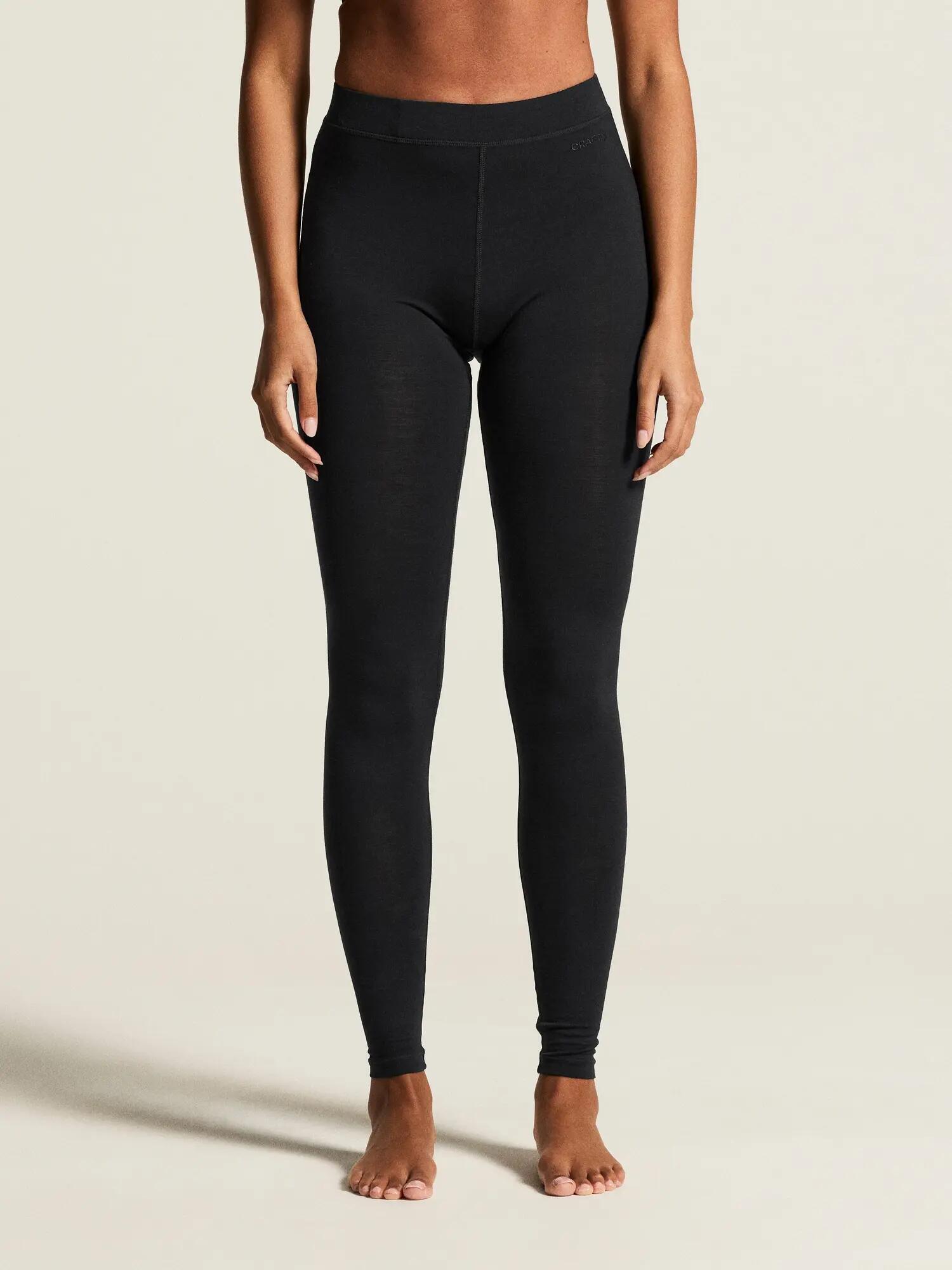 craft Wool 95 Pants W – collant thermique en mérinos – Black/Melange 7/7