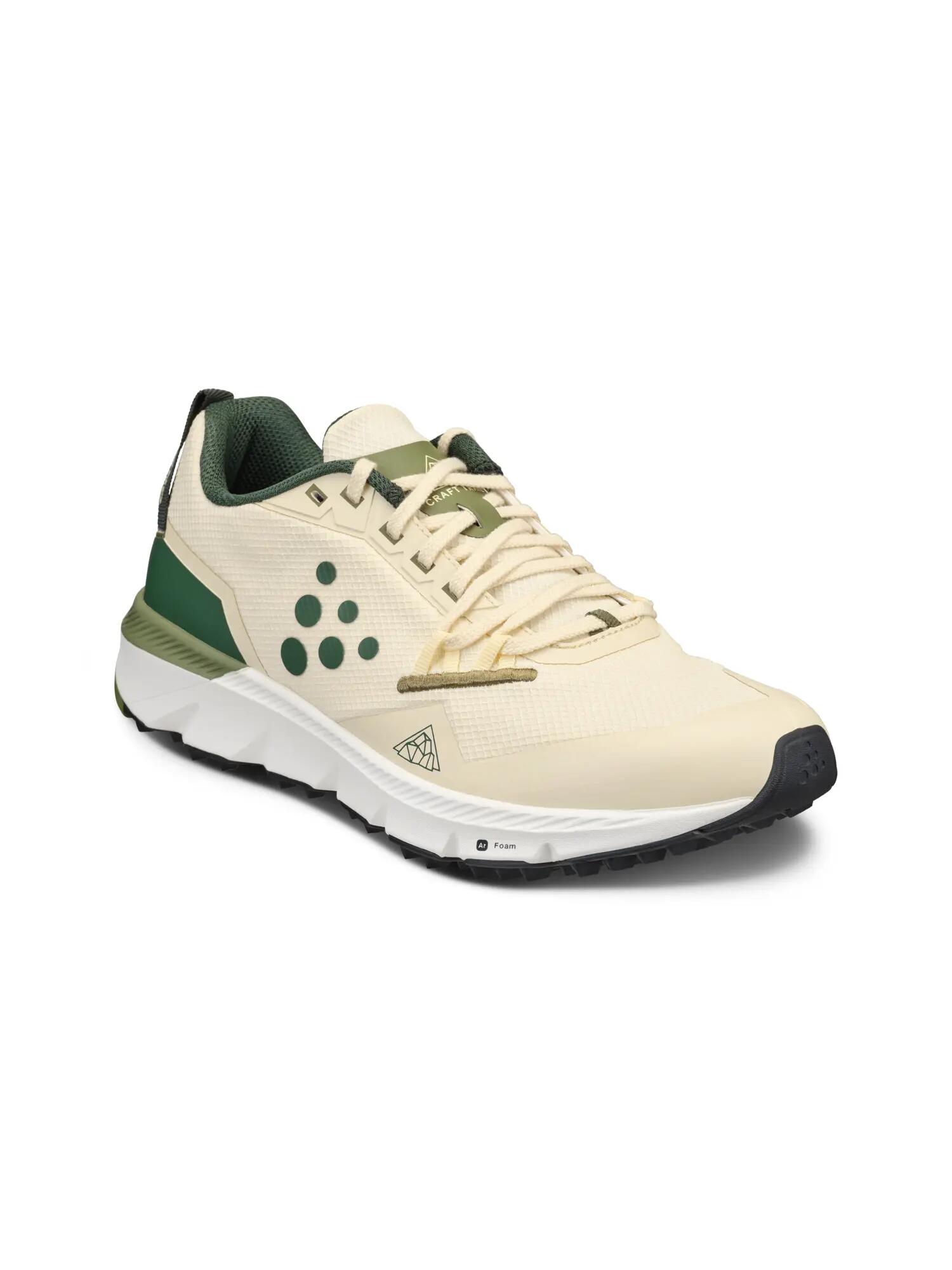 craft Nordic Trail 2 W leichte, robuste Trail-Laufschuh – Plaster/Contrast green 3/7