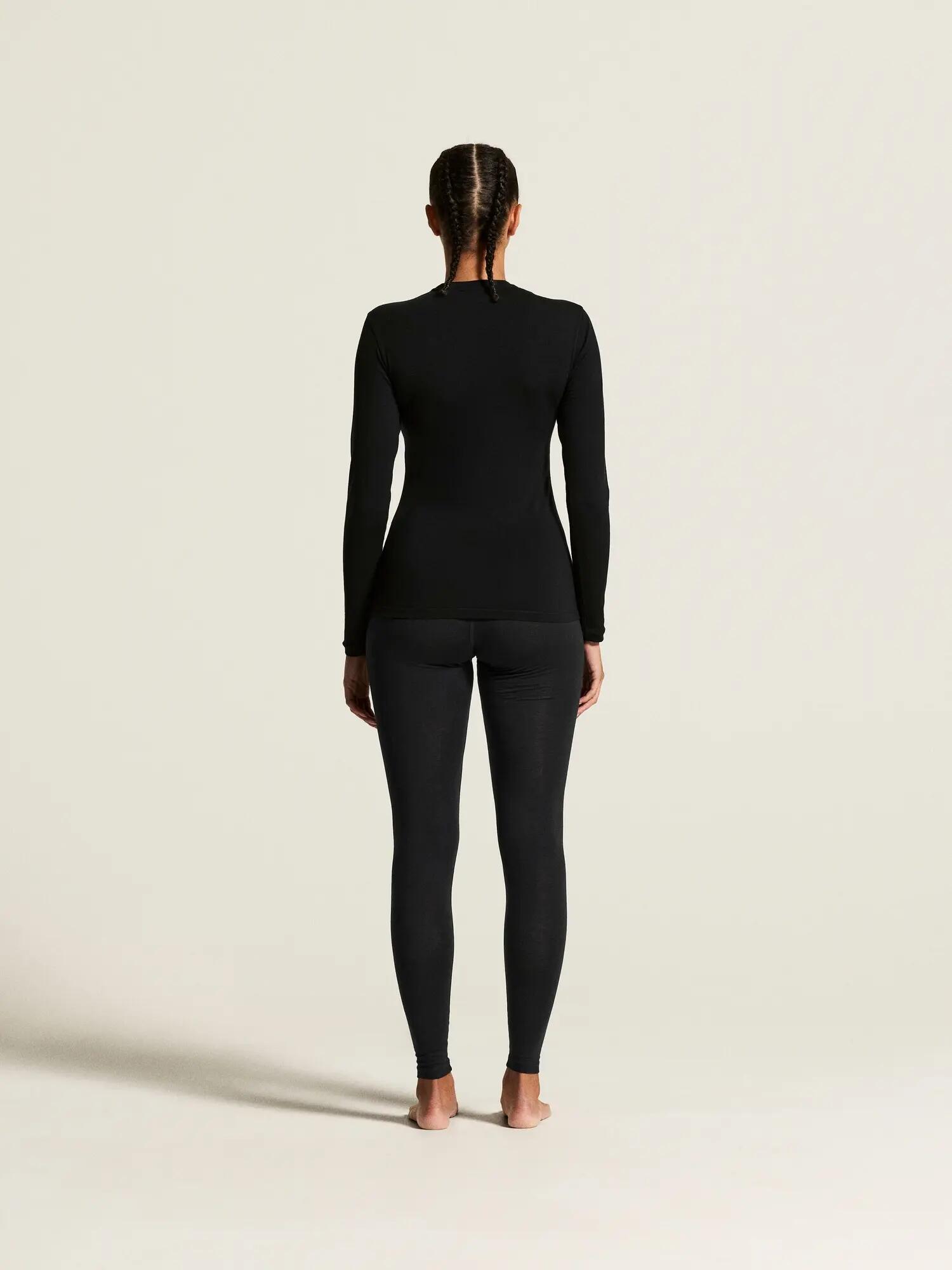 craft Wool 95 Pants W – collant thermique en mérinos – Black/Melange 4/7