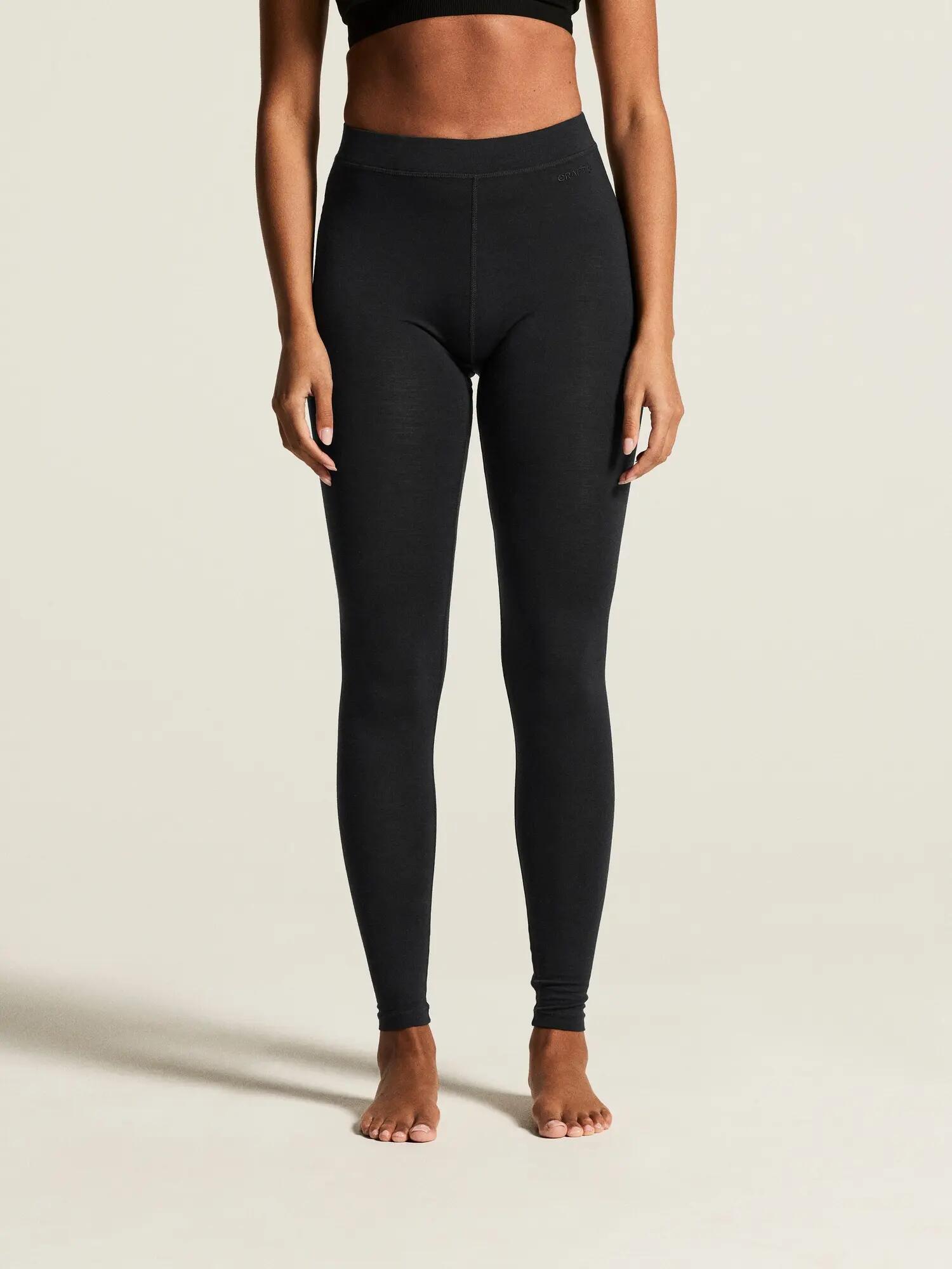 craft Wool 95 Pants W – collant thermique en mérinos – Black/Melange 3/7