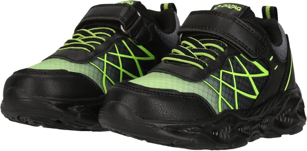 zigzag Chaussure enfant Kalmi avec lumières – 1001S Black Solid 4/7
