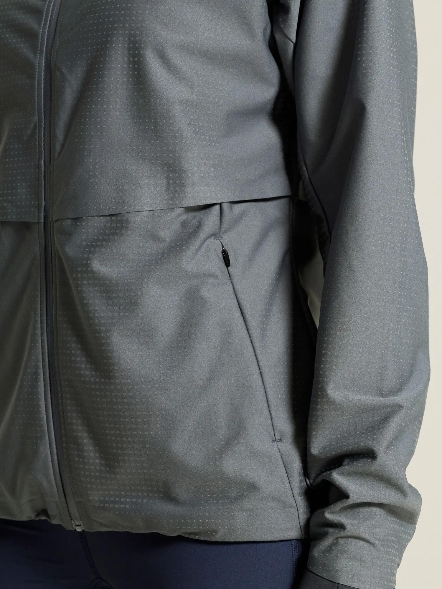 craft PRO Hydro Jacket 3 W waterdichte hardloopjas – Norit/Grey 7/7