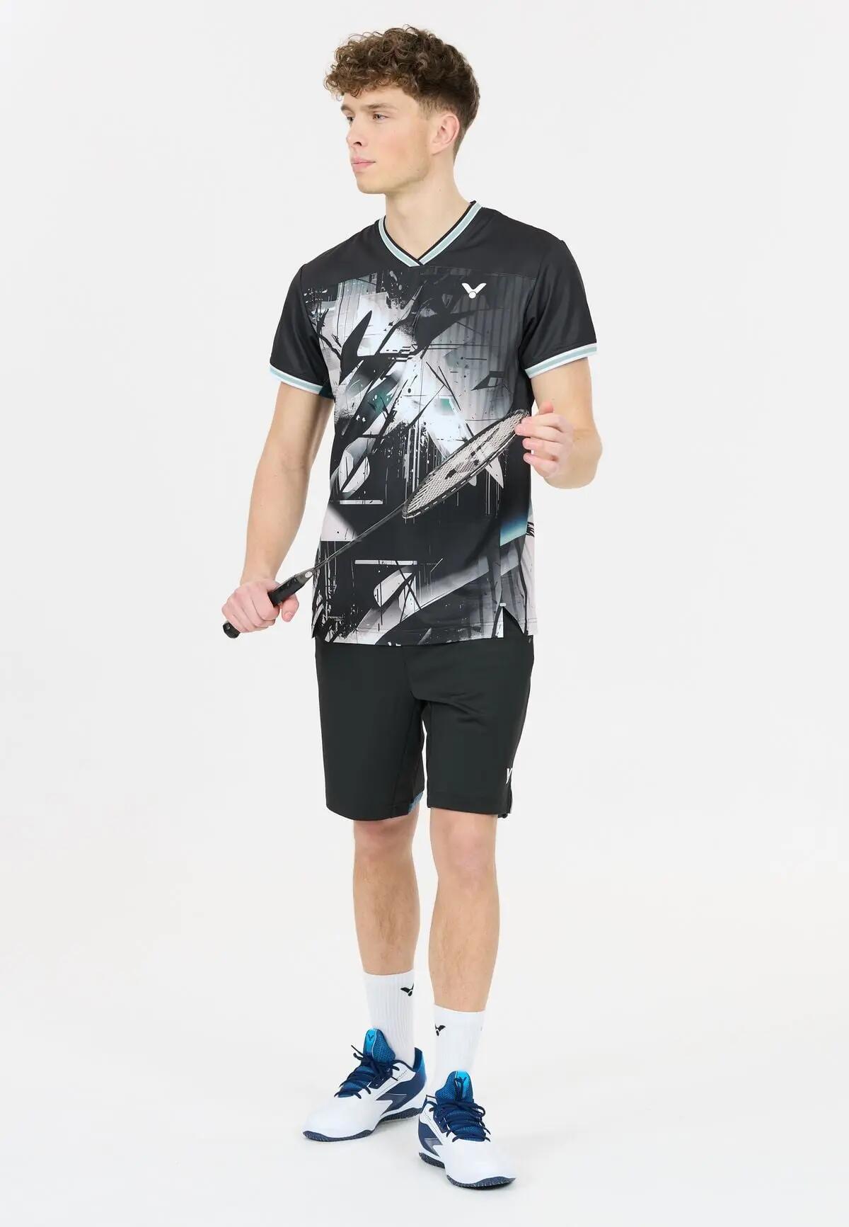 T-shirt T-60006 JC 87% poliéster 13% elastano – 1001C Black (C) 7/7