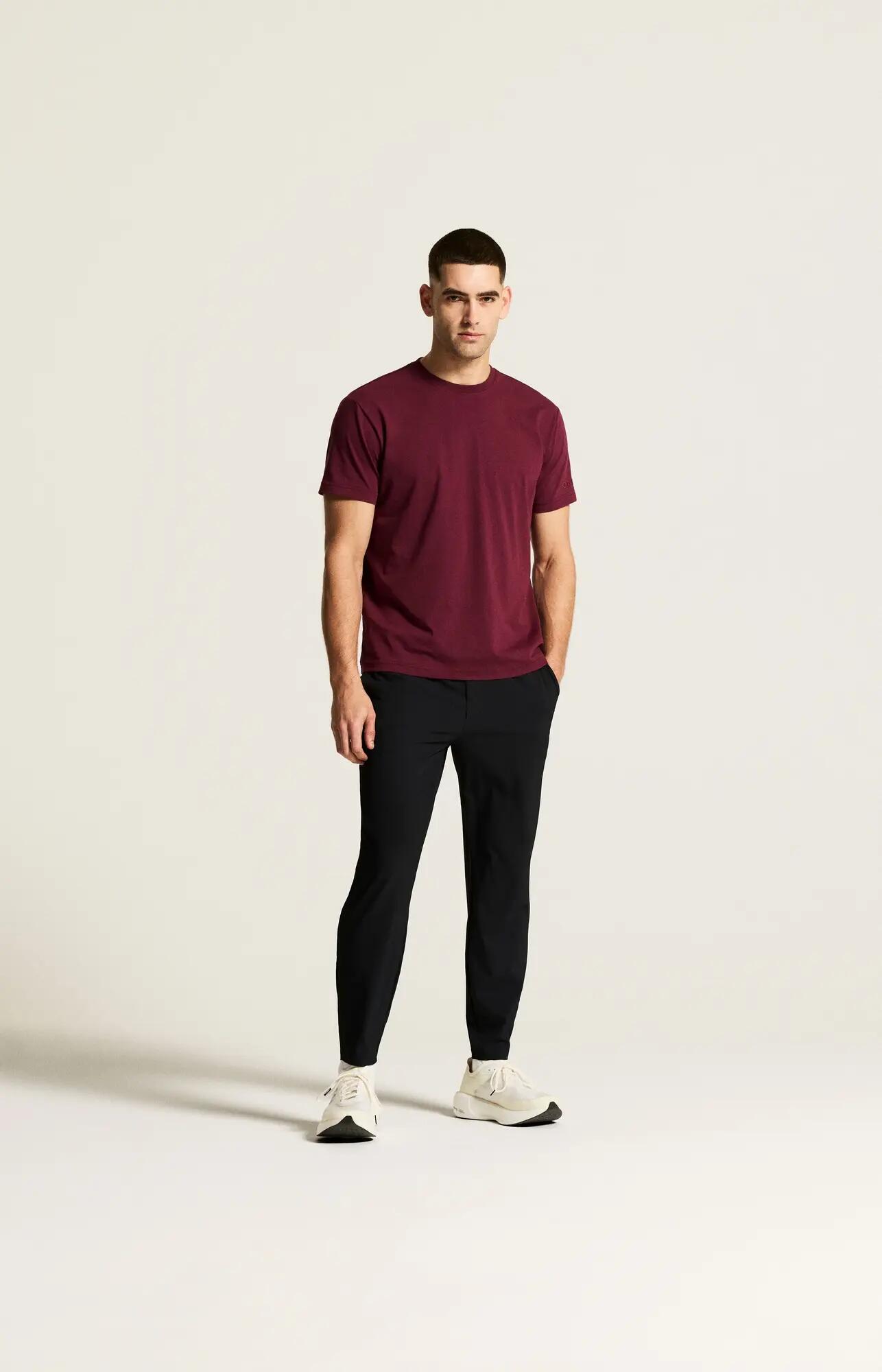 craft Community 2.0 Tee Herren in Bio-Baumwolle & recyceltem Polyester — Maroon 6/7