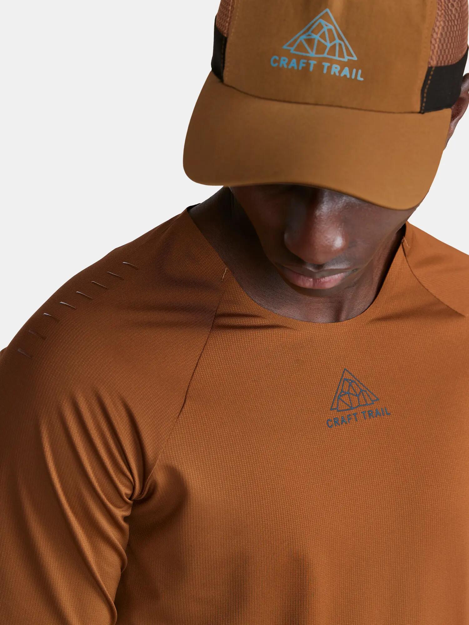 craft PRO Trail SS Tee M - Kurzarm-Trailshirt mit Stretch-Mesh am Rücken – Roots 6/6