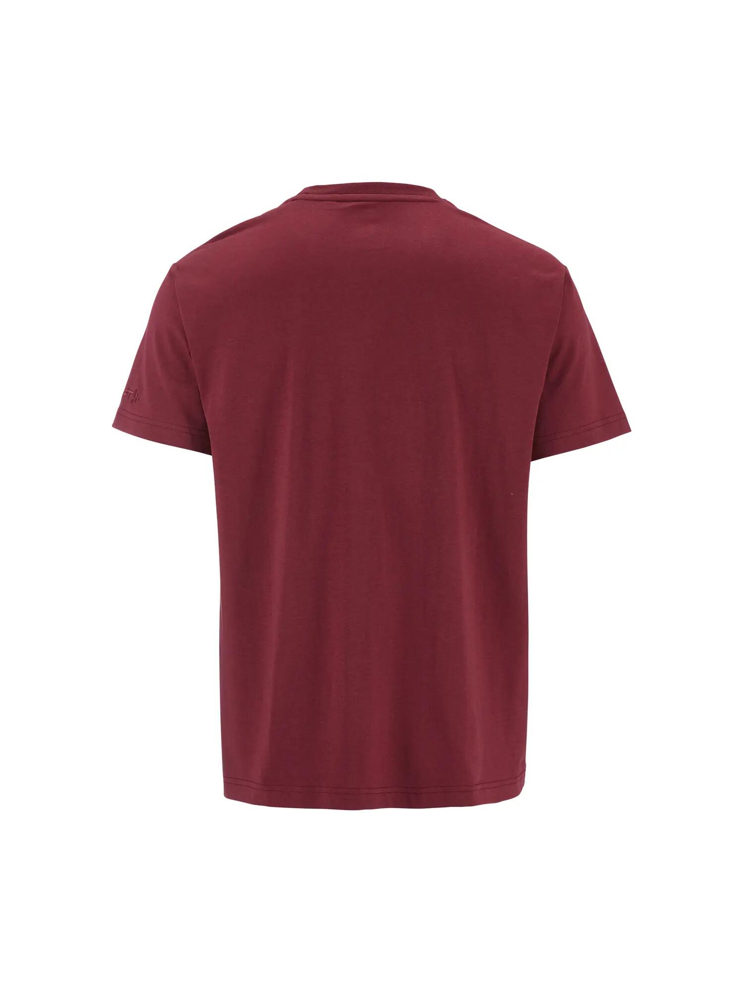 craft Community 2.0 Tee Herren in Bio-Baumwolle & recyceltem Polyester — Maroon 2/7