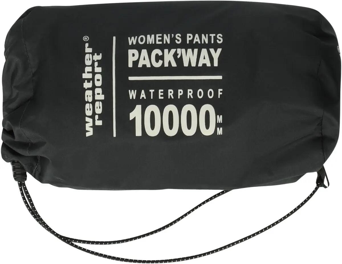 Pack'way W Packable Pant W-PRO 10000 Damen Regenhose – 1001 Black 5/7