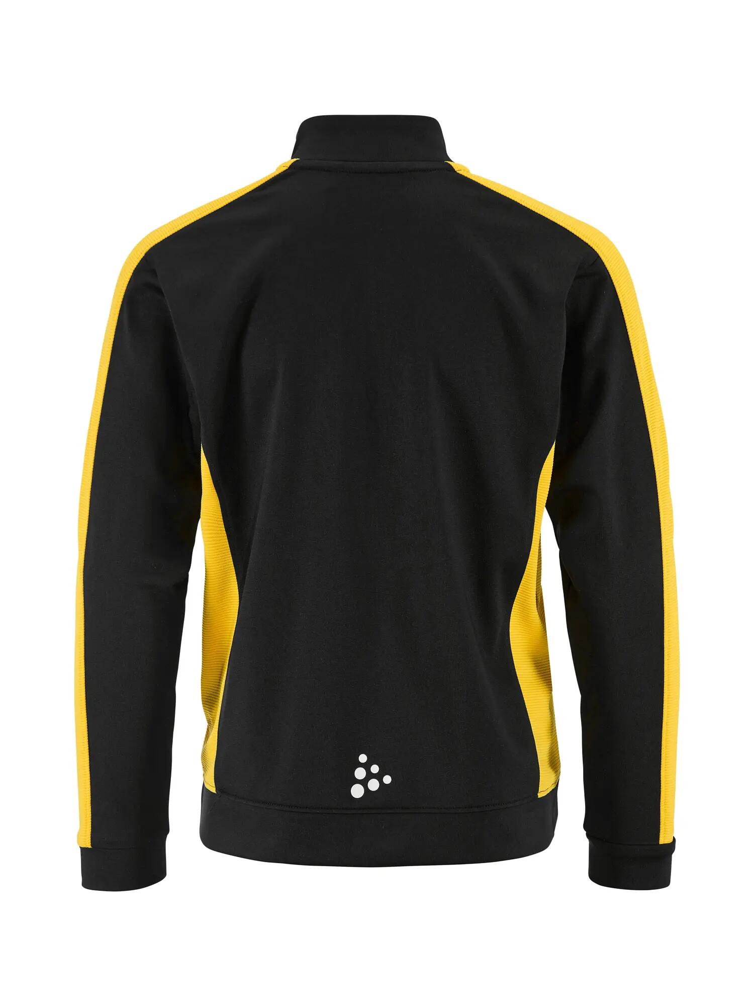 craft Evolve 2.0 Contrast Full Zip Jr – Stretch, recycelt – Black/Sweden yellow 2/4
