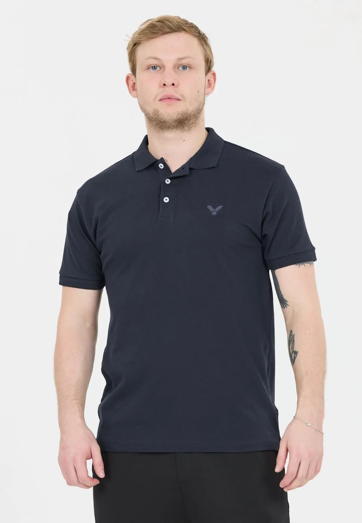 victor Torino Unisex Stretch Korte Mouw Polo – 2101 Dark Sapphire 7/7