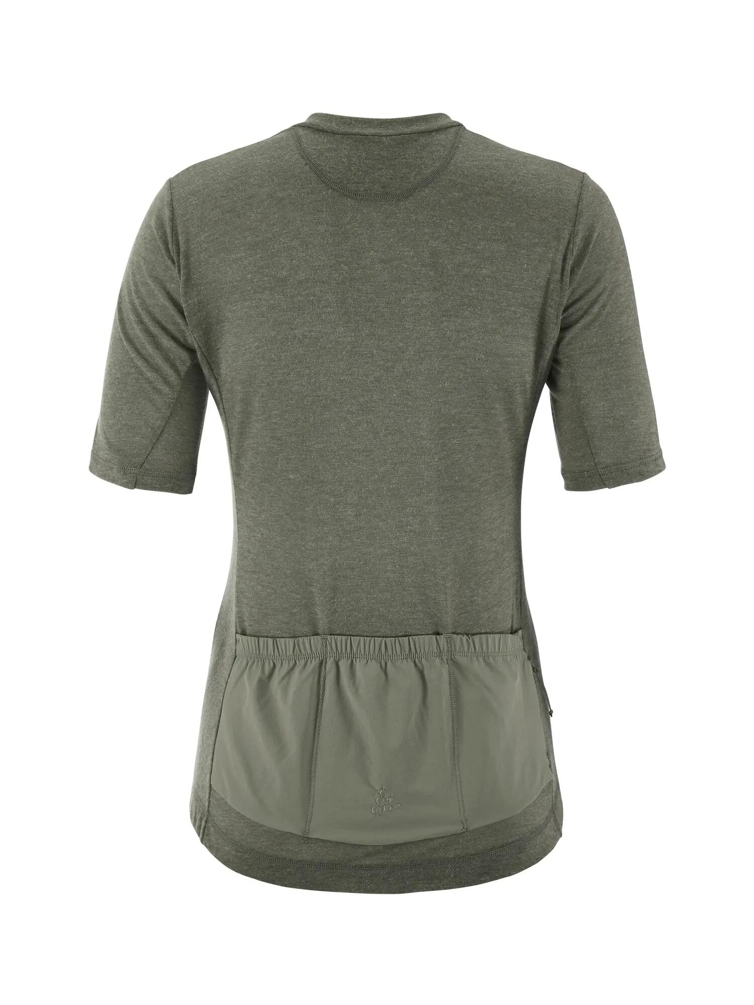 craft Everyday Wool SS Jersey W fietsjersey met merinowolmix – Leaf/Melange 4/7