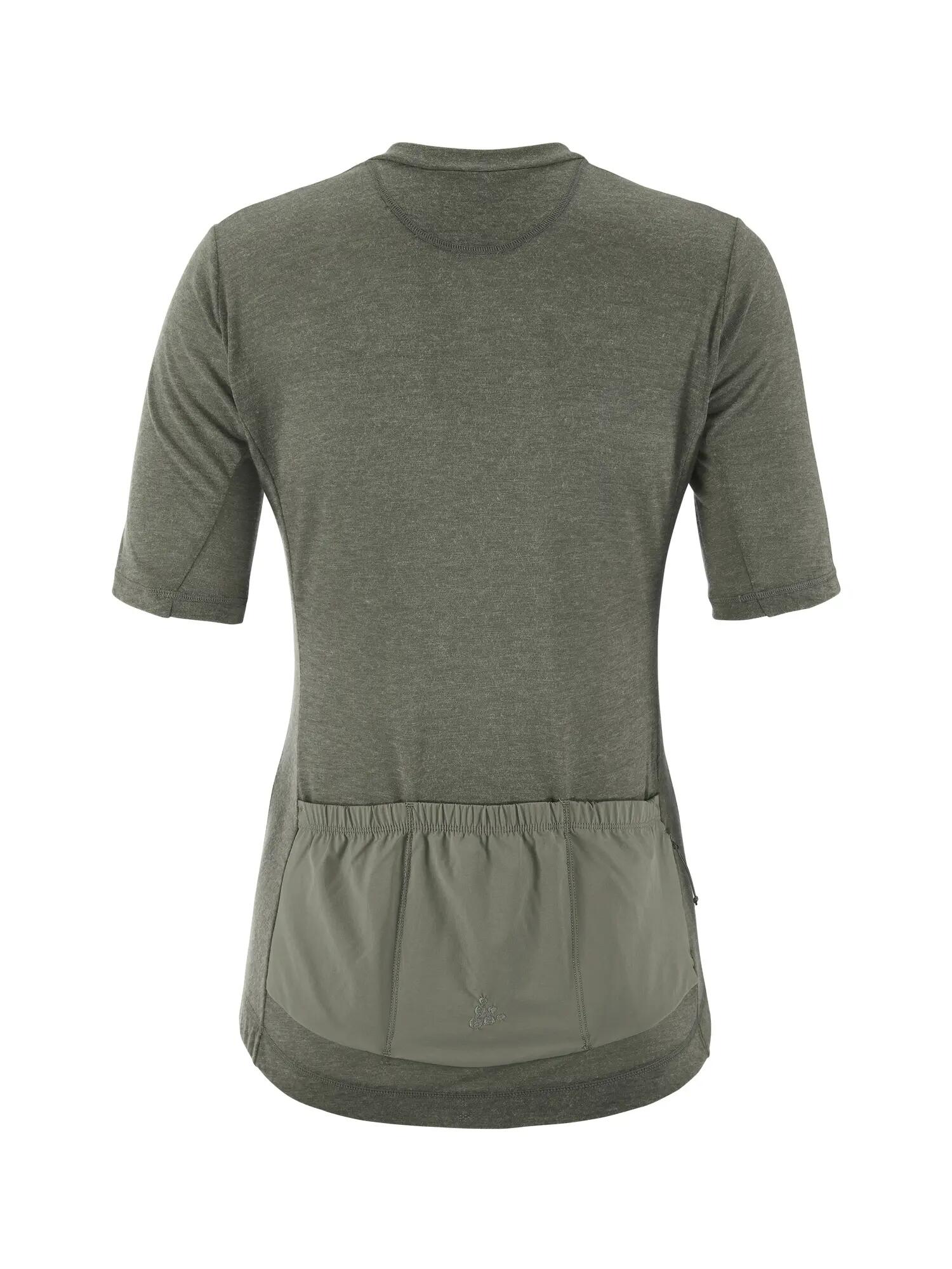craft Everyday Wool SS Jersey W fietsjersey met merinowolmix – Leaf/Melange 3/7