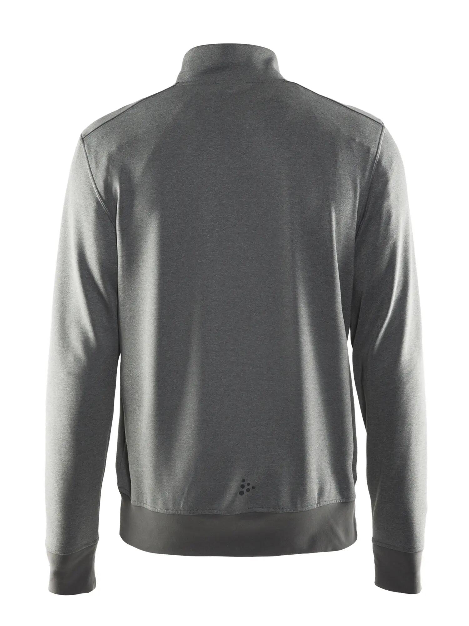 craft Noble Zip Jacket M Funktionsjacke aus weichem Jersey – Darkgrey melange 2/5