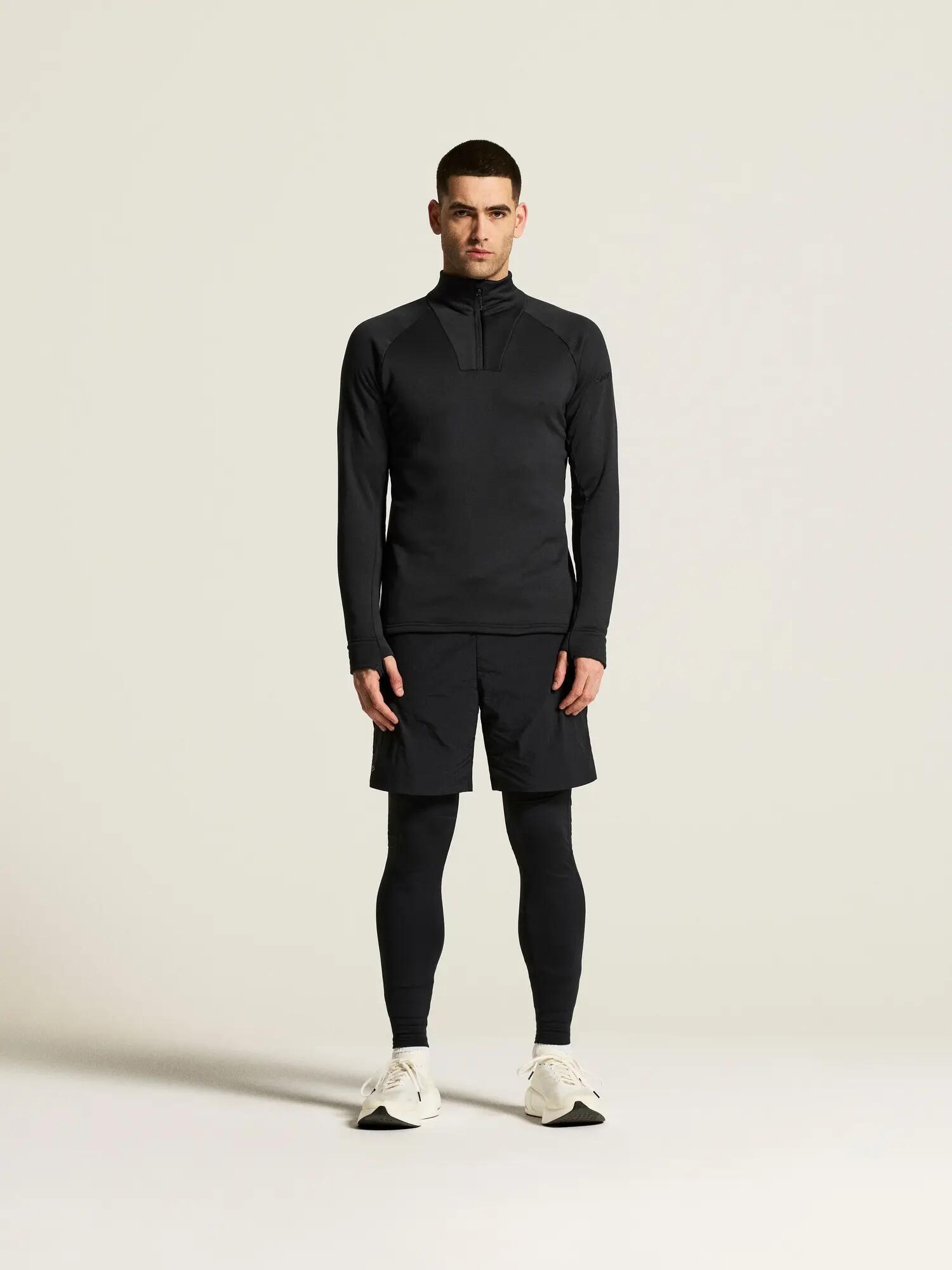 craft Explore Power Fleece Half Zip M – Dehnbares, warmes Fleece – Black 3/7