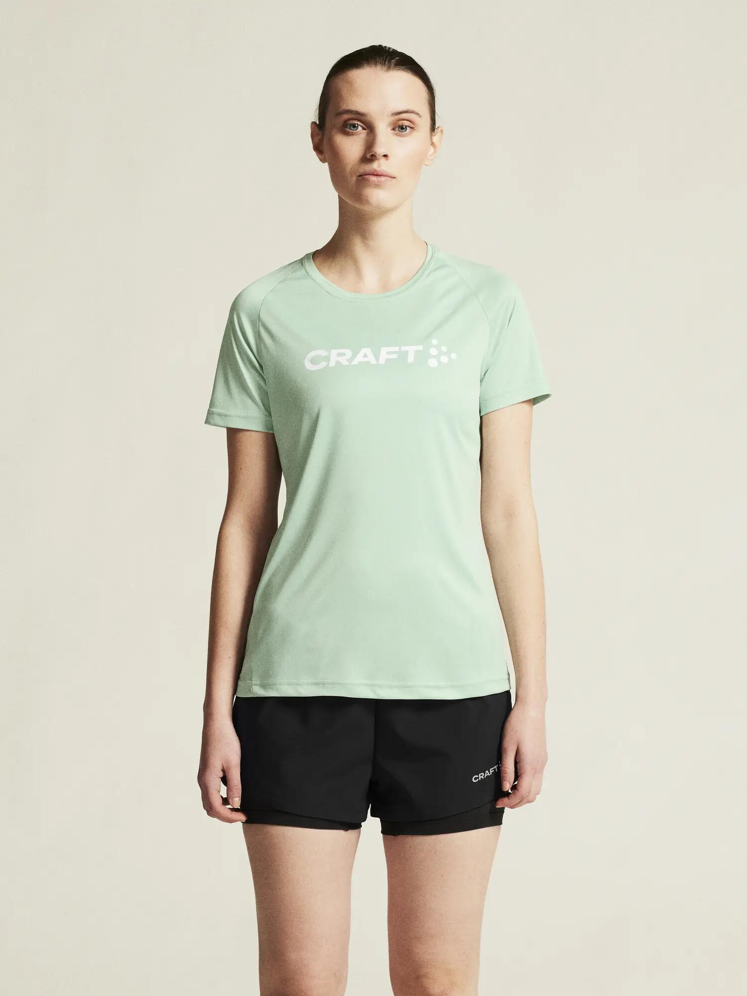 craft CORE Essence Logo Tee W – Trainingsshirt aus recyceltem Polyester – Plexi 7/7