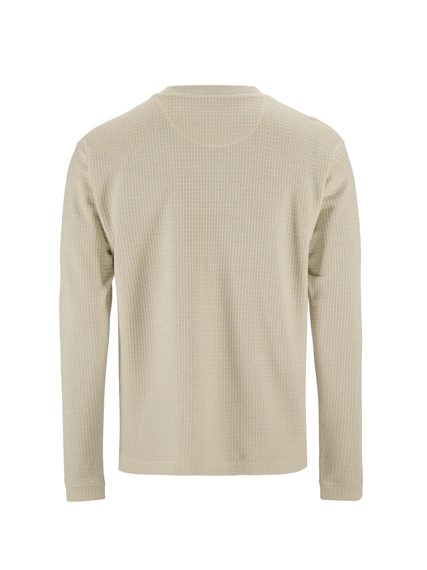 craft Wool Waffle RN M - Langarmshirt aus Lyocell und Merinowolle – Plaster 3/7