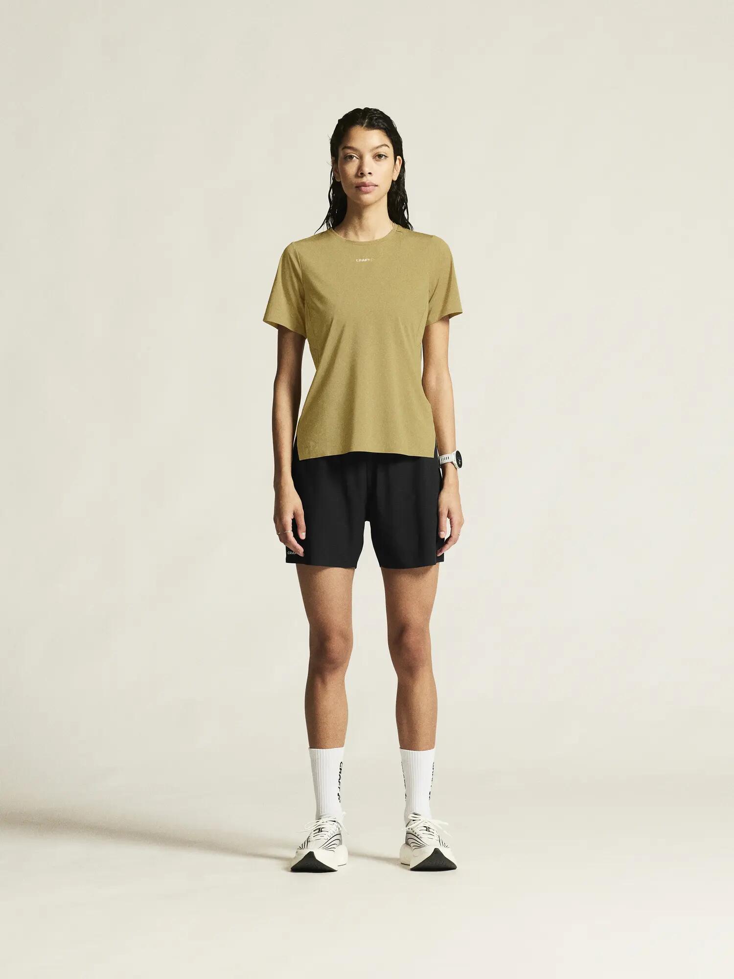 craft PRO Trail SS Tee 2 W - Leichtes, gut belüftetes Trail-Shirt – Khaki 7/7