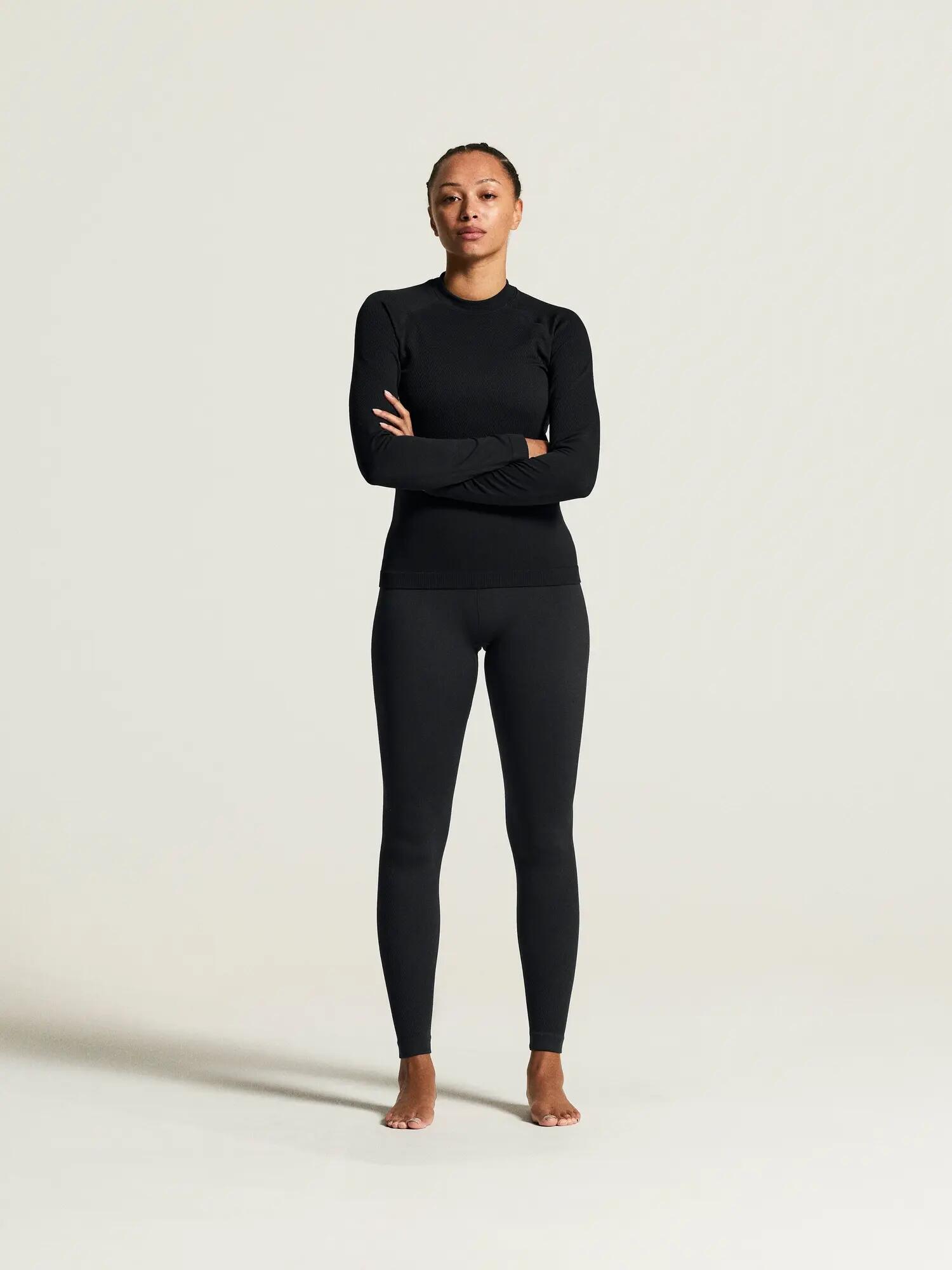 craft Warm Comfort LS W – Damen Langarm-Base-Layer, wärmend – Black 6/7