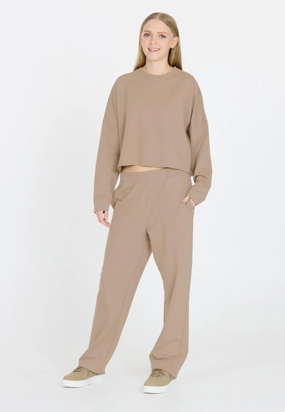 endurance Sweater Clairen G Crew Neck Kids – Regular fit – 1193 Roasted Cashew 5/7