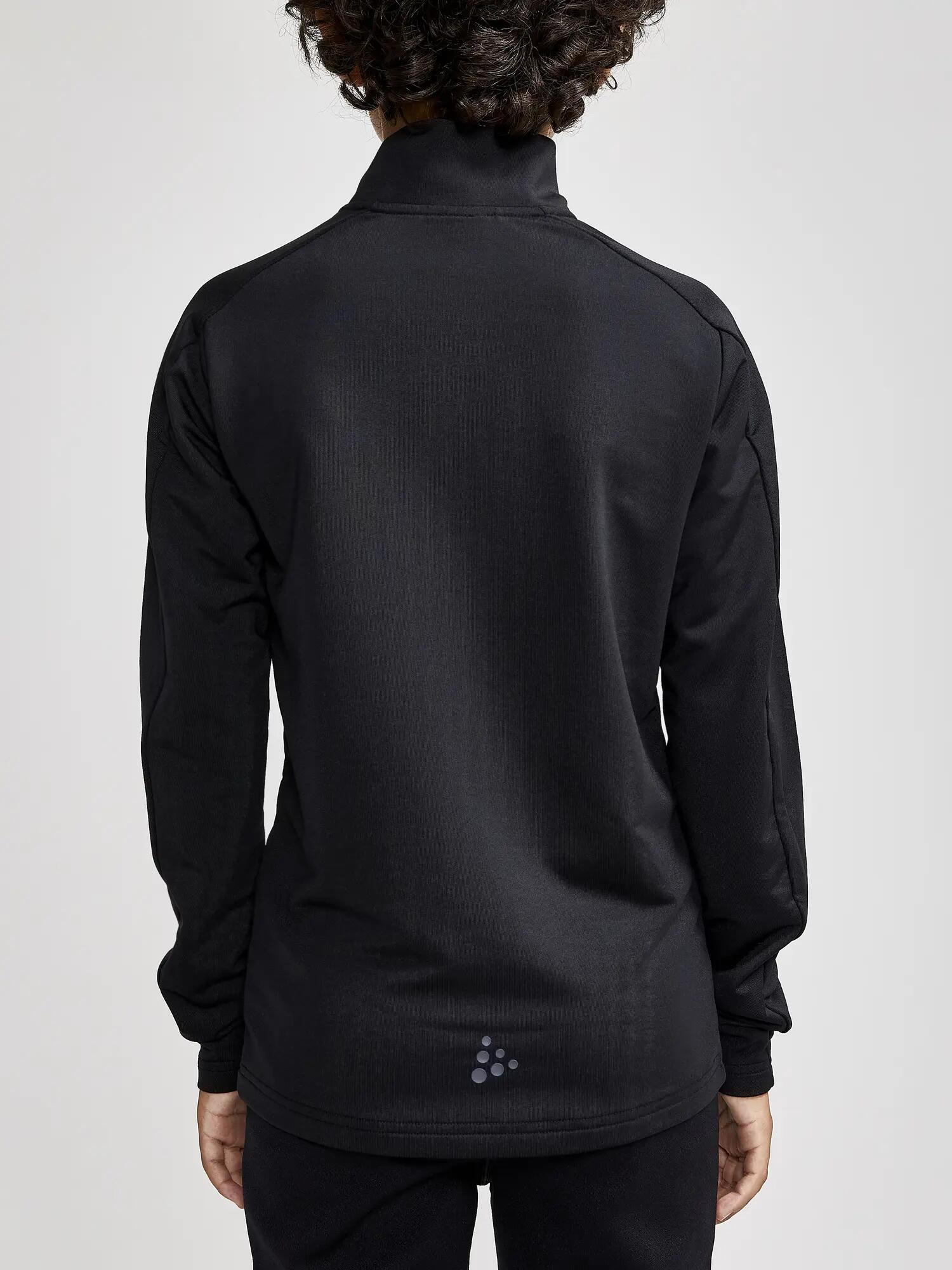 craft Midlayer Jr. in Schwarz aus recyceltem Polyester – Black 4/5