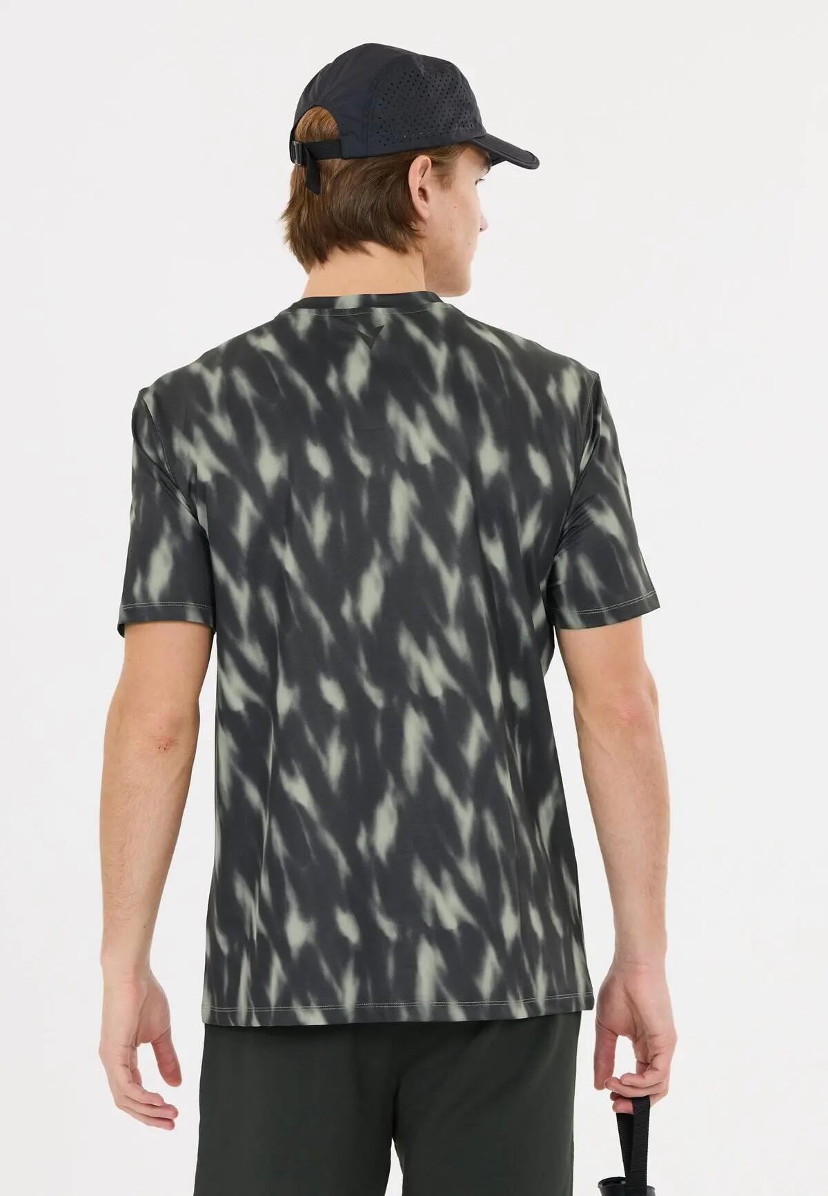 virtus T-shirt Altoni M AOP in poliestere elastan – P3896 Green Northern Lights 7/7