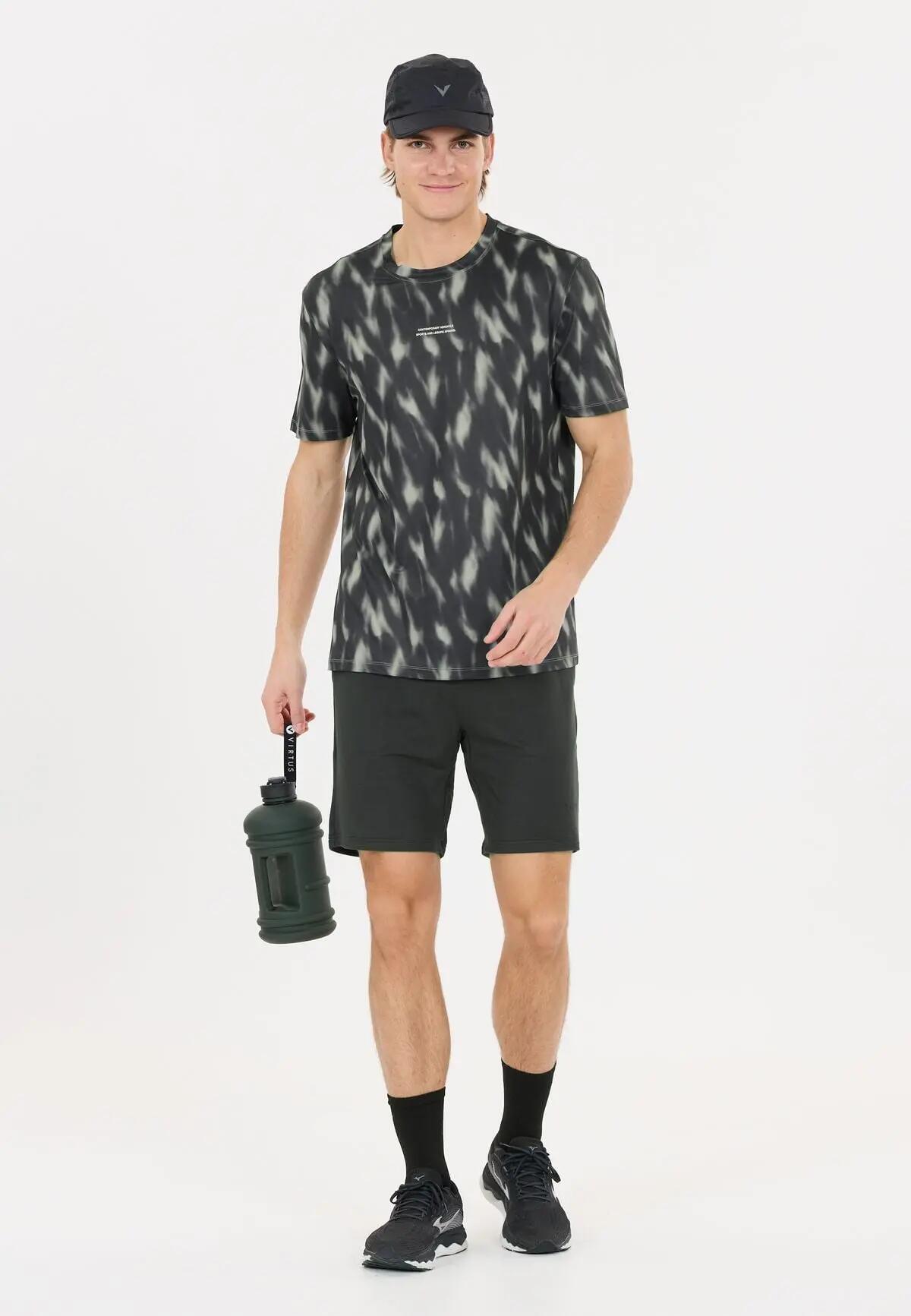 virtus T-shirt Altoni M AOP in poliestere elastan – P3896 Green Northern Lights 5/7