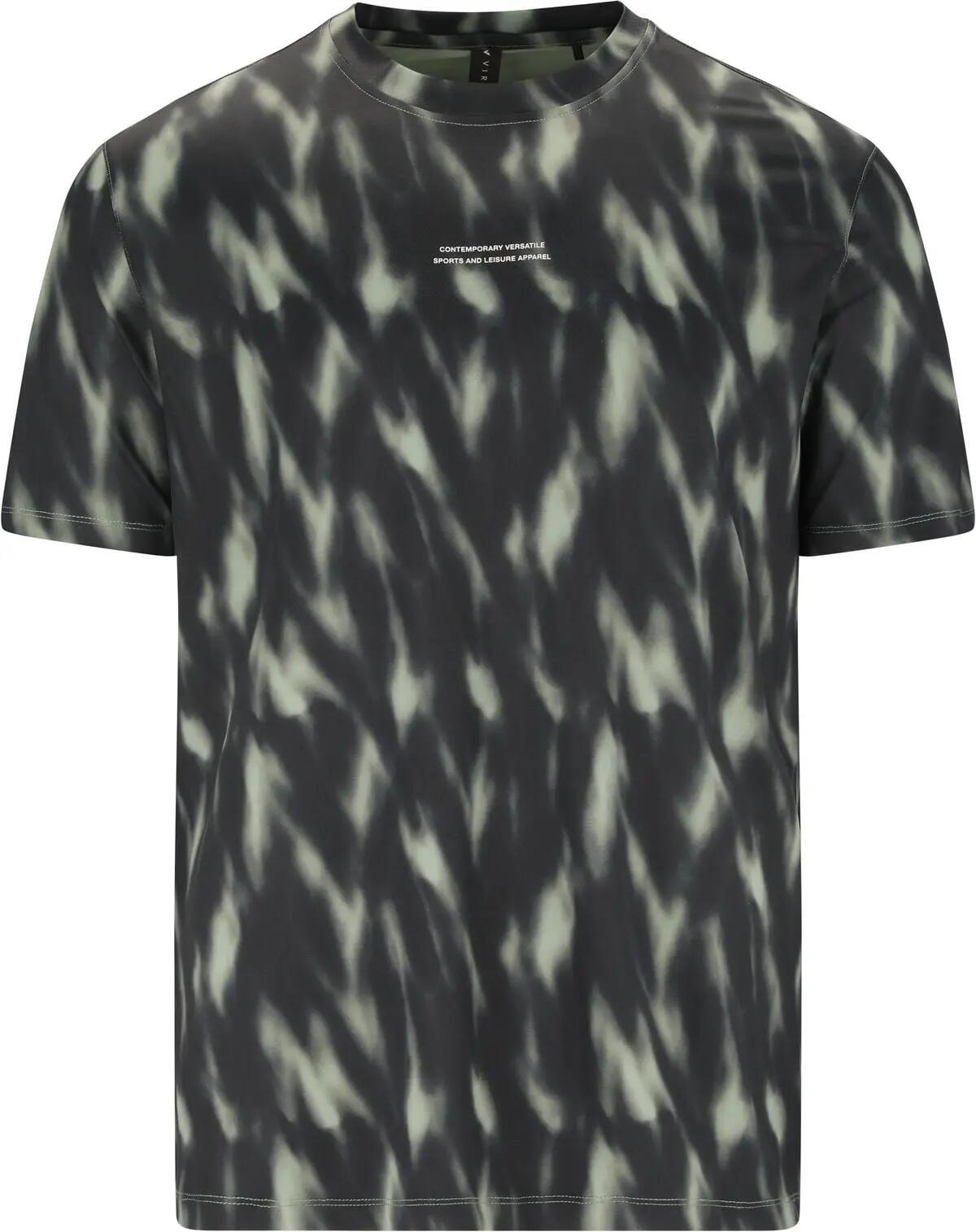 virtus T-shirt Altoni M AOP in poliestere elastan – P3896 Green Northern Lights 2/7