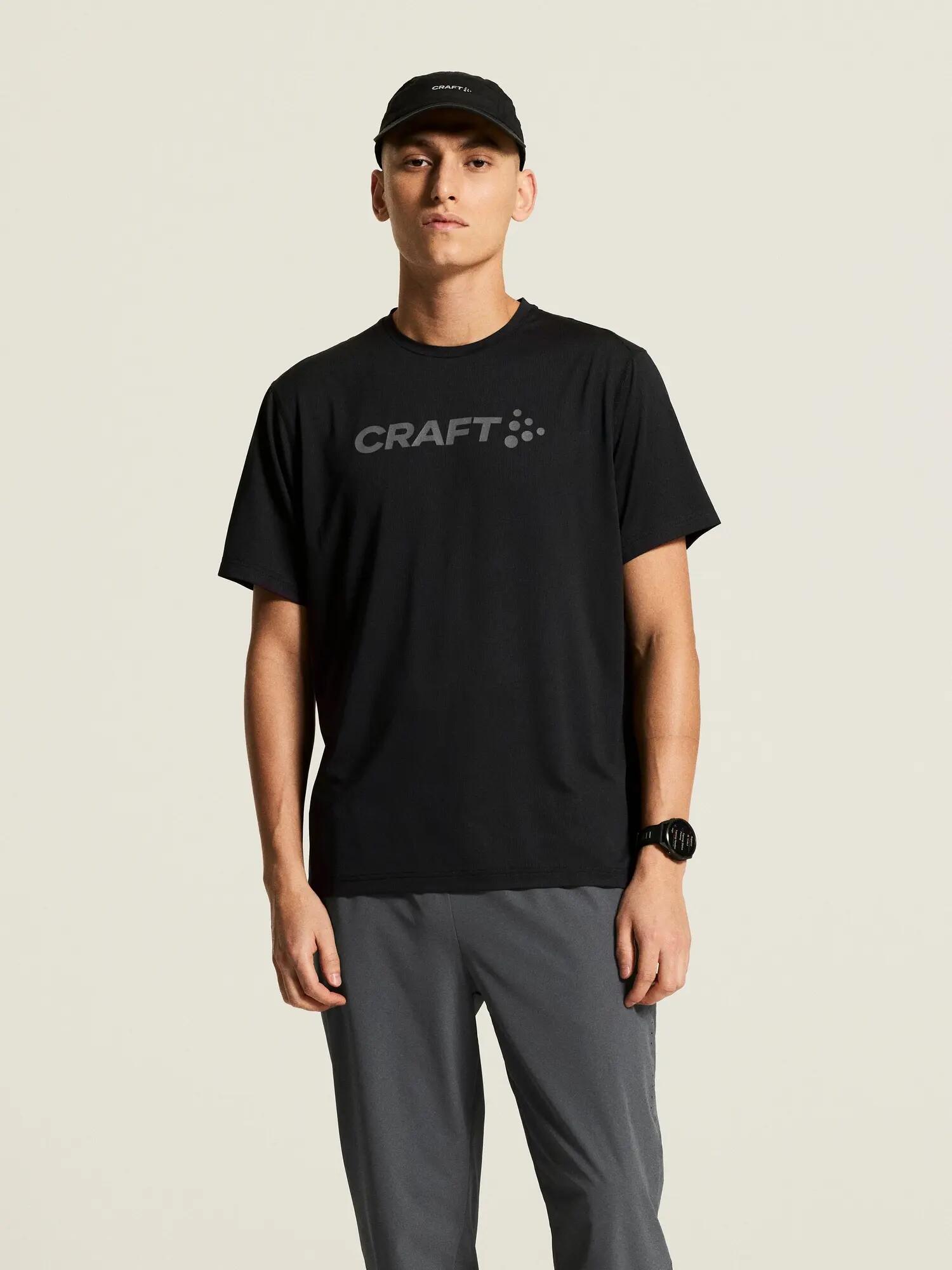 craft Essence Logo Tee 2 M – tee-shirt d'entraînement en mesh recyclé – Black 5/7