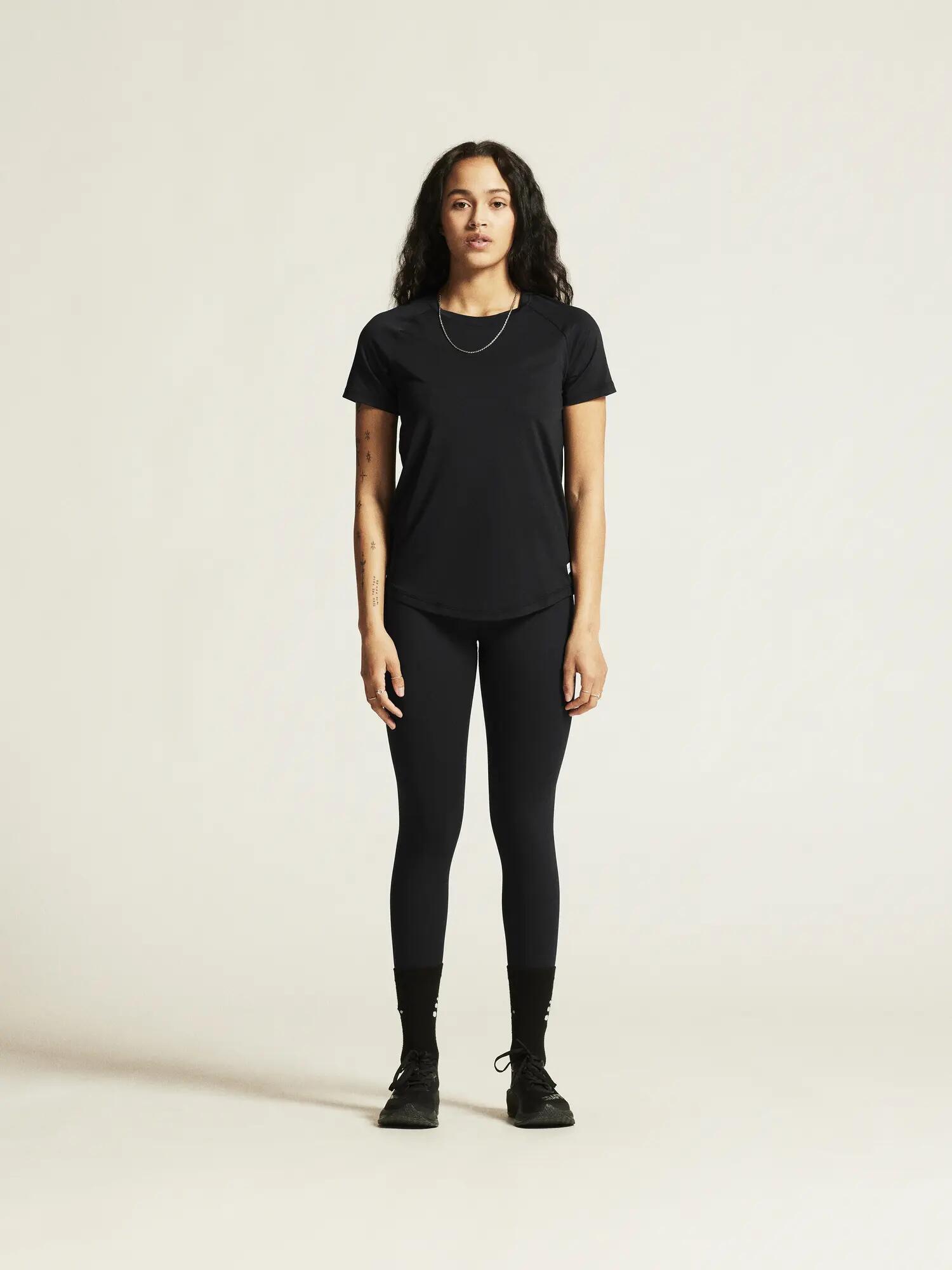 craft T-shirt Collective SS W en polyester recyclé et élasthanne – Noir – Black 2/7