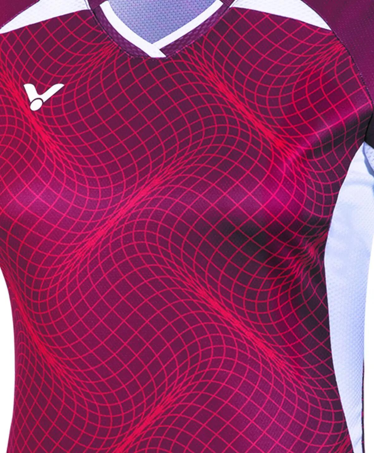 victor T-shirt T-61000 TD W 100% poliéster – 4999D Red (D) 4/7